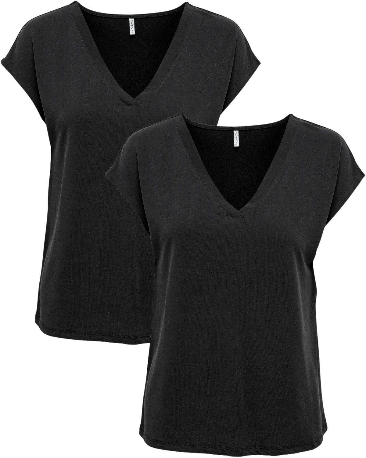 ONLY Shirtbluse Damen Basic V-Neck Shirt günstig online kaufen