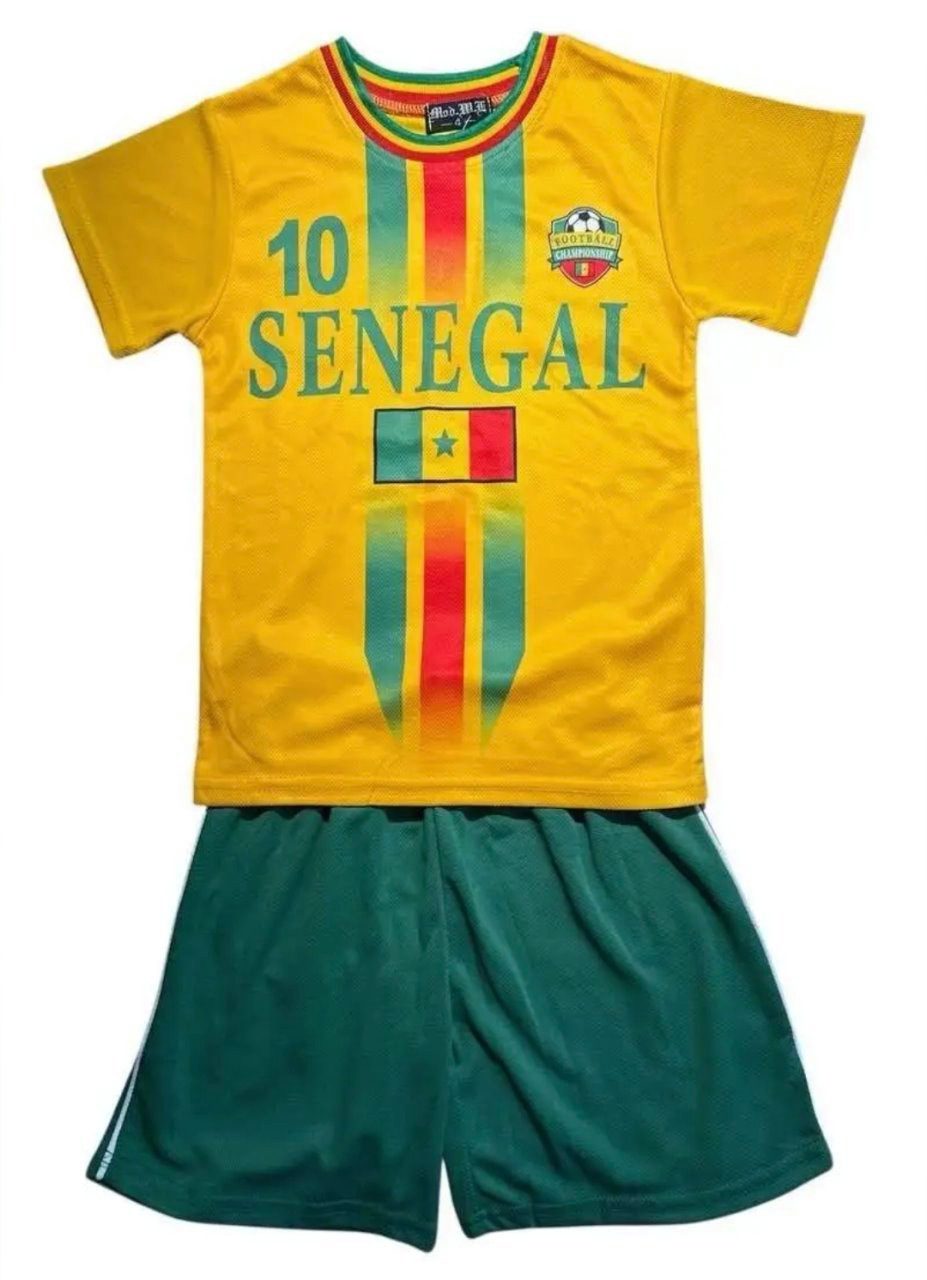 Fashion Boy Fußballtrikot Fussball Fan Set SENEGALTrikot + Shorts, JS297e (Set)