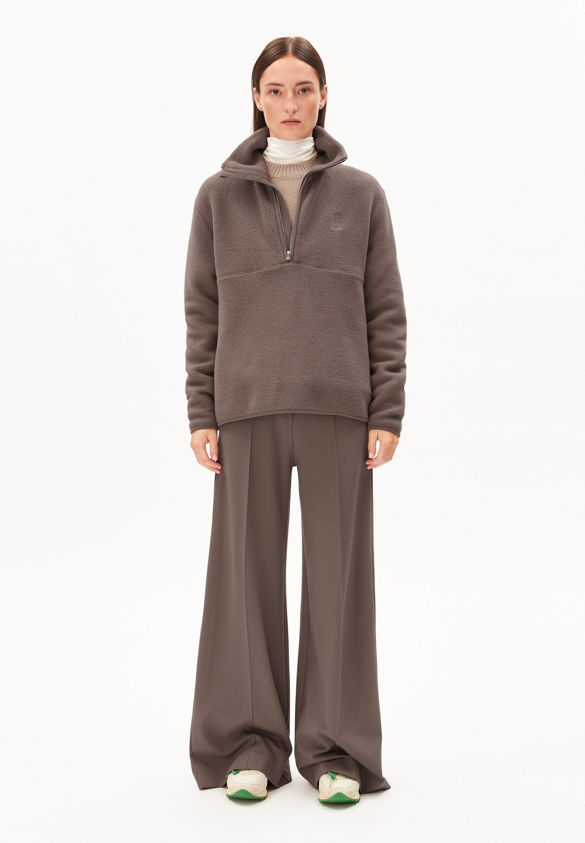 Armedangels Sweatshirt HAARLEENAA Fleece-Sweatshirt aus Bio-Baumwolle günstig online kaufen