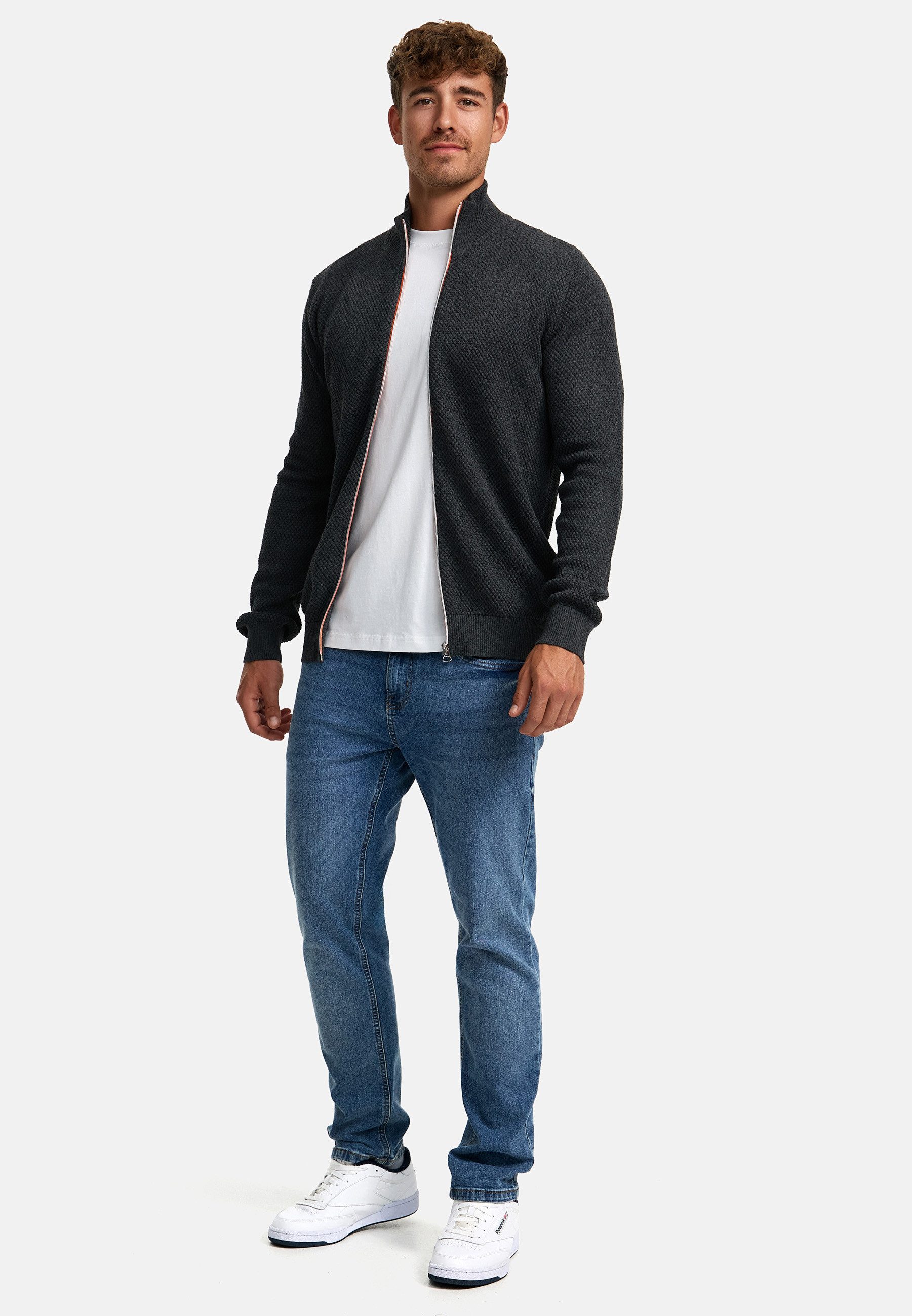 Kronstadt Strickjacke Herren KSErik Herrenstrickjacke Feinstrickjacke mit Stehkragen