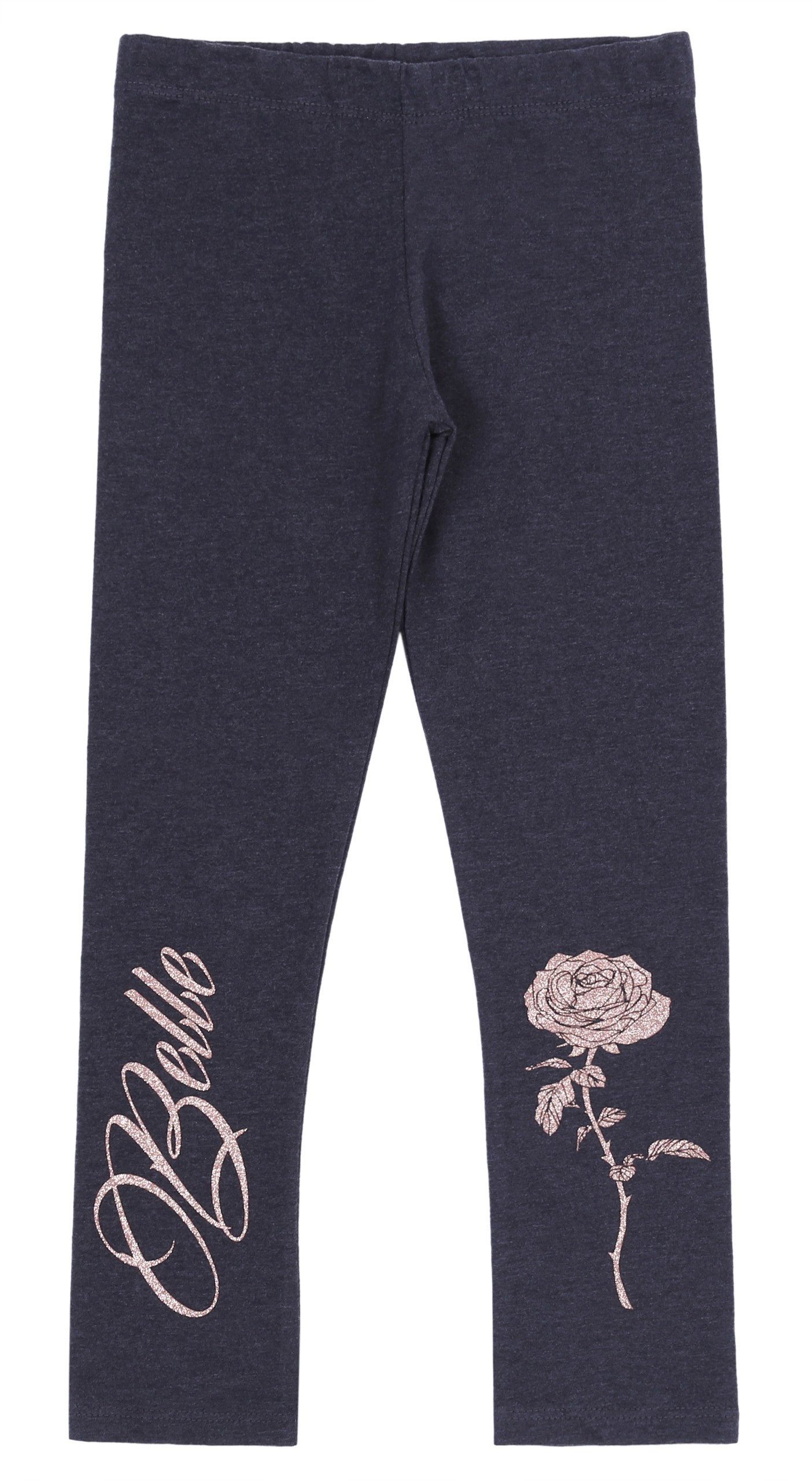 7/8-Leggings Graue Leggings Prinzessinnen BELLE BEAUTY AND THE BEAST 5-6 Jahre