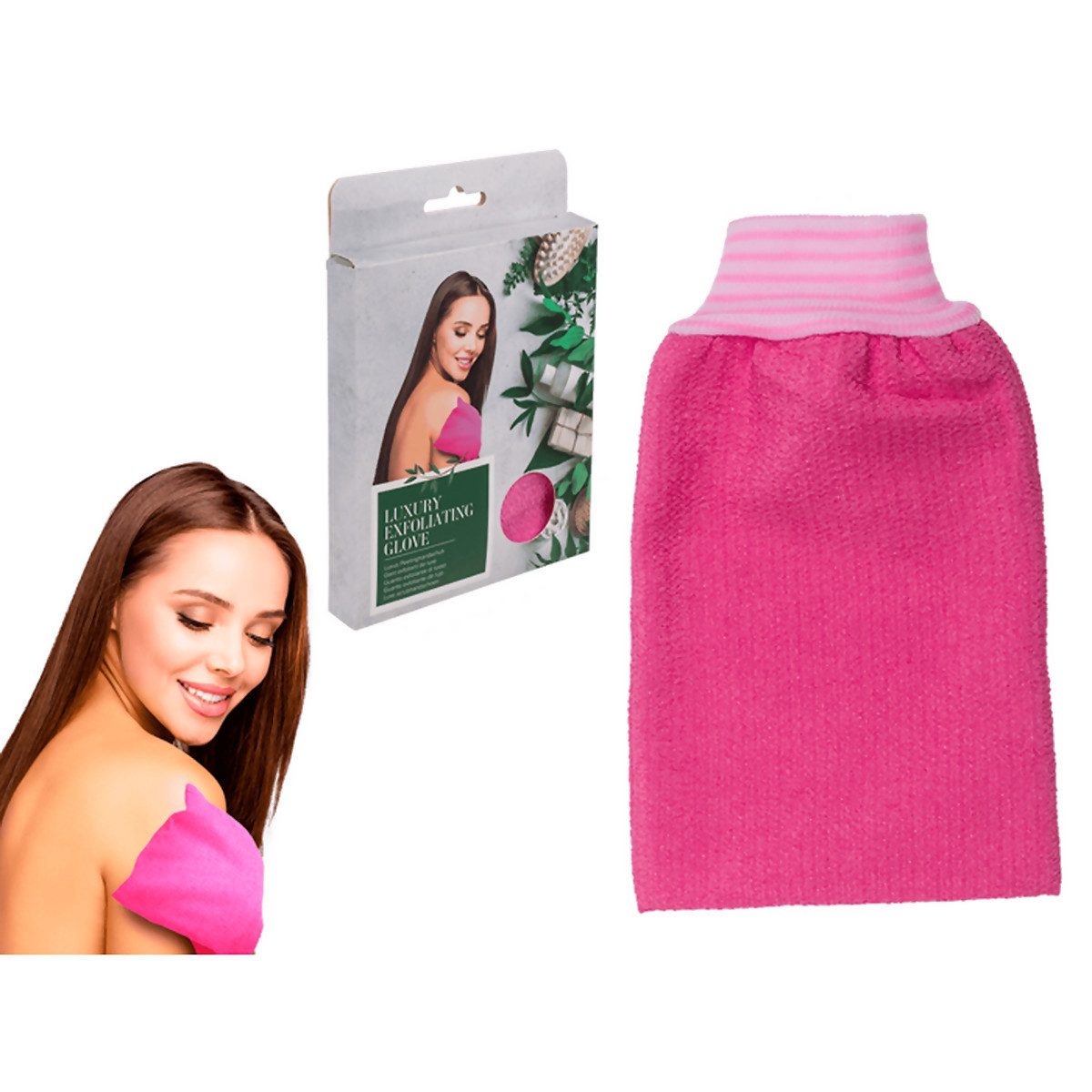 Out of the Blue Reinigungshandschuh Peeling-Handschuhe, Pink