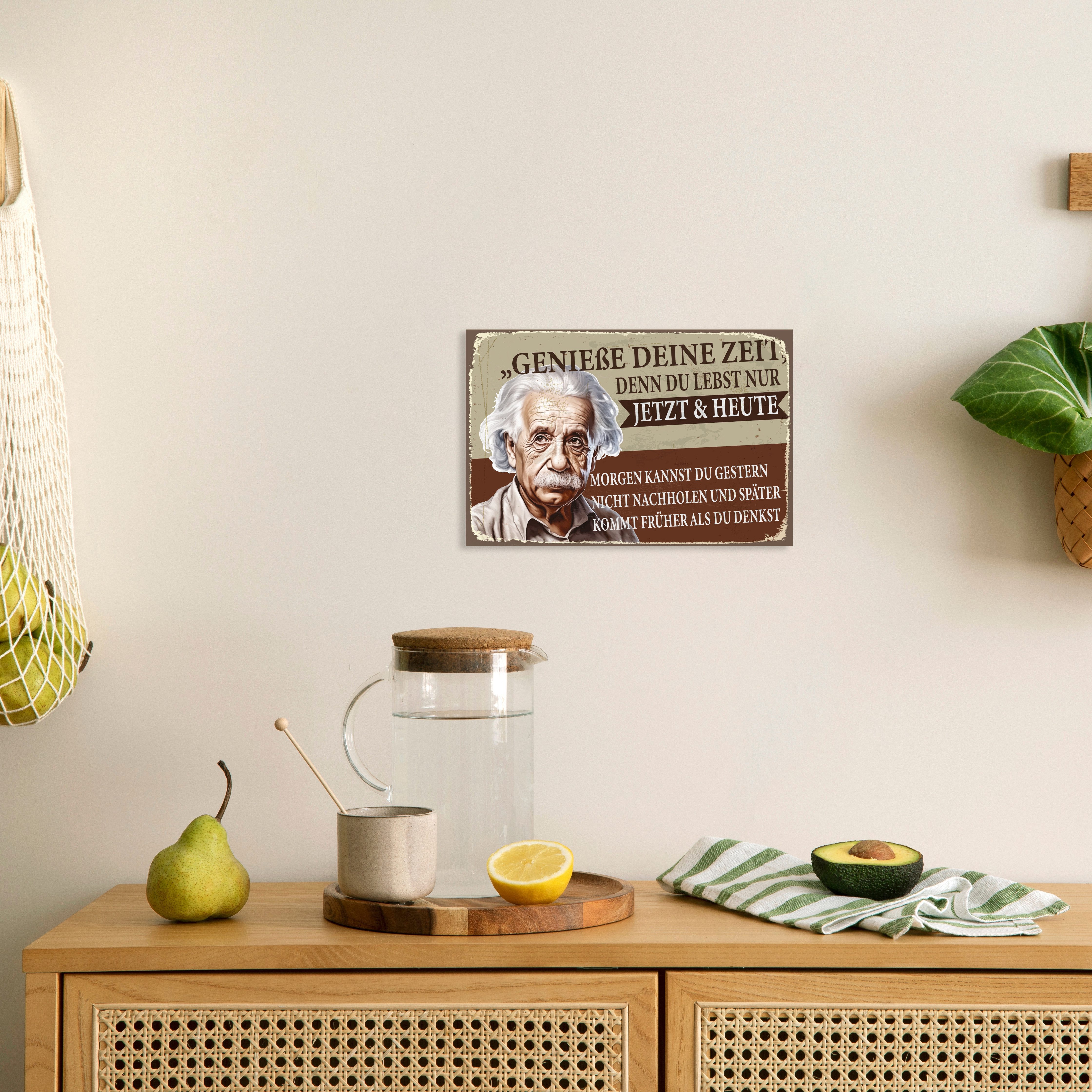 queence Alu-Dibond-Druck A. Einstein, Sprüche, Sprüche & Texte, Einstein, Sprüche und Texte, Schild