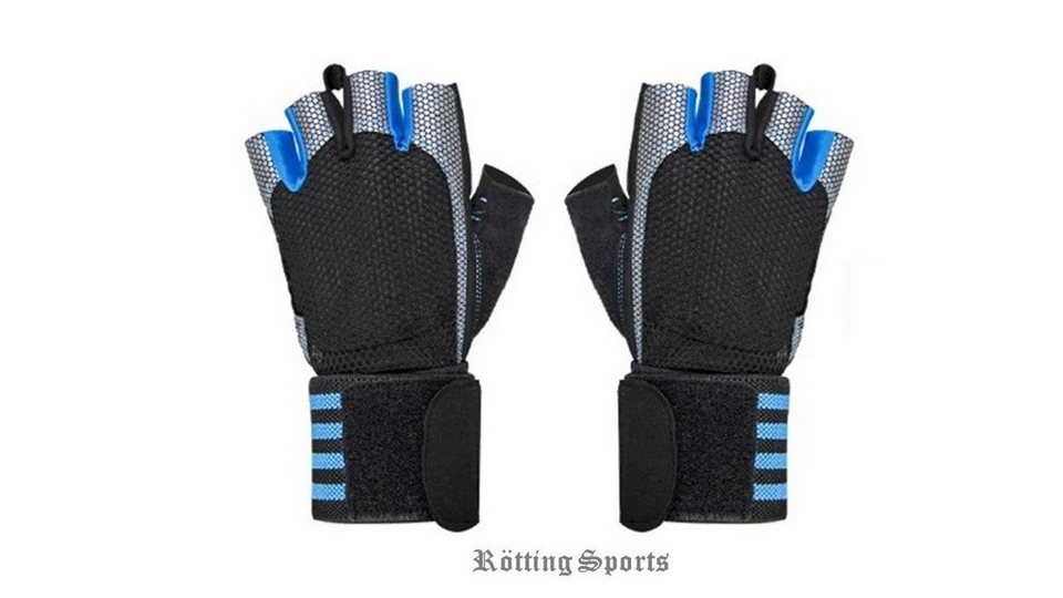 Rötting Design Trainingshandschuhe Rötting Sports Handschuhe für Fitness  Fahrrad Training Sport - Blau