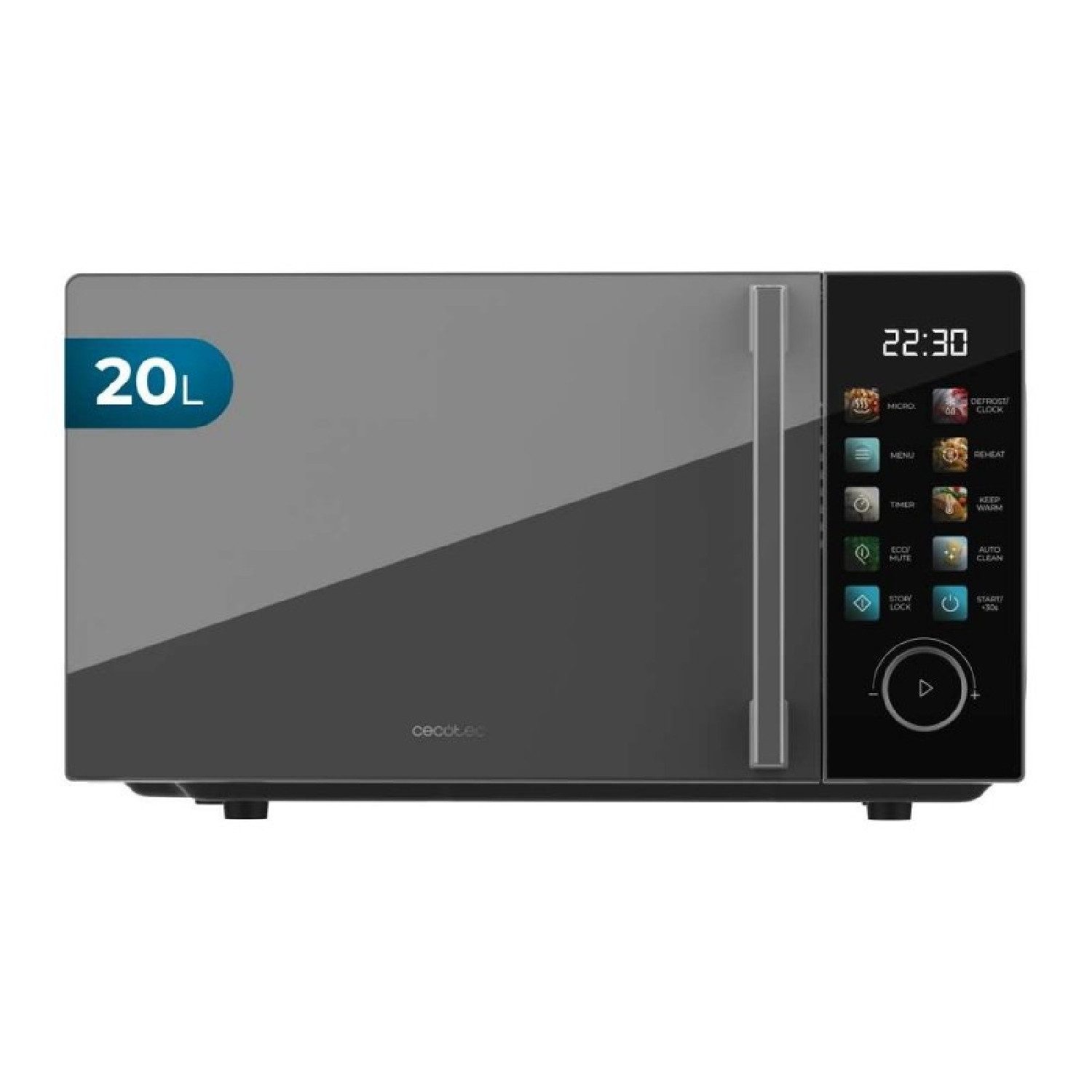 Cecotec Mikrowelle, Proclean 6030 Black with colorful screen