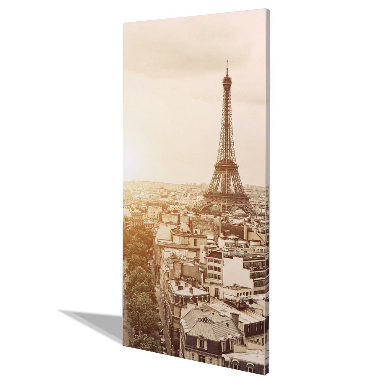 Paris, Stahlmagnettafel) (inkl. Dächer weiß Wandtafel 4 Stahl Magnete, banjado Von