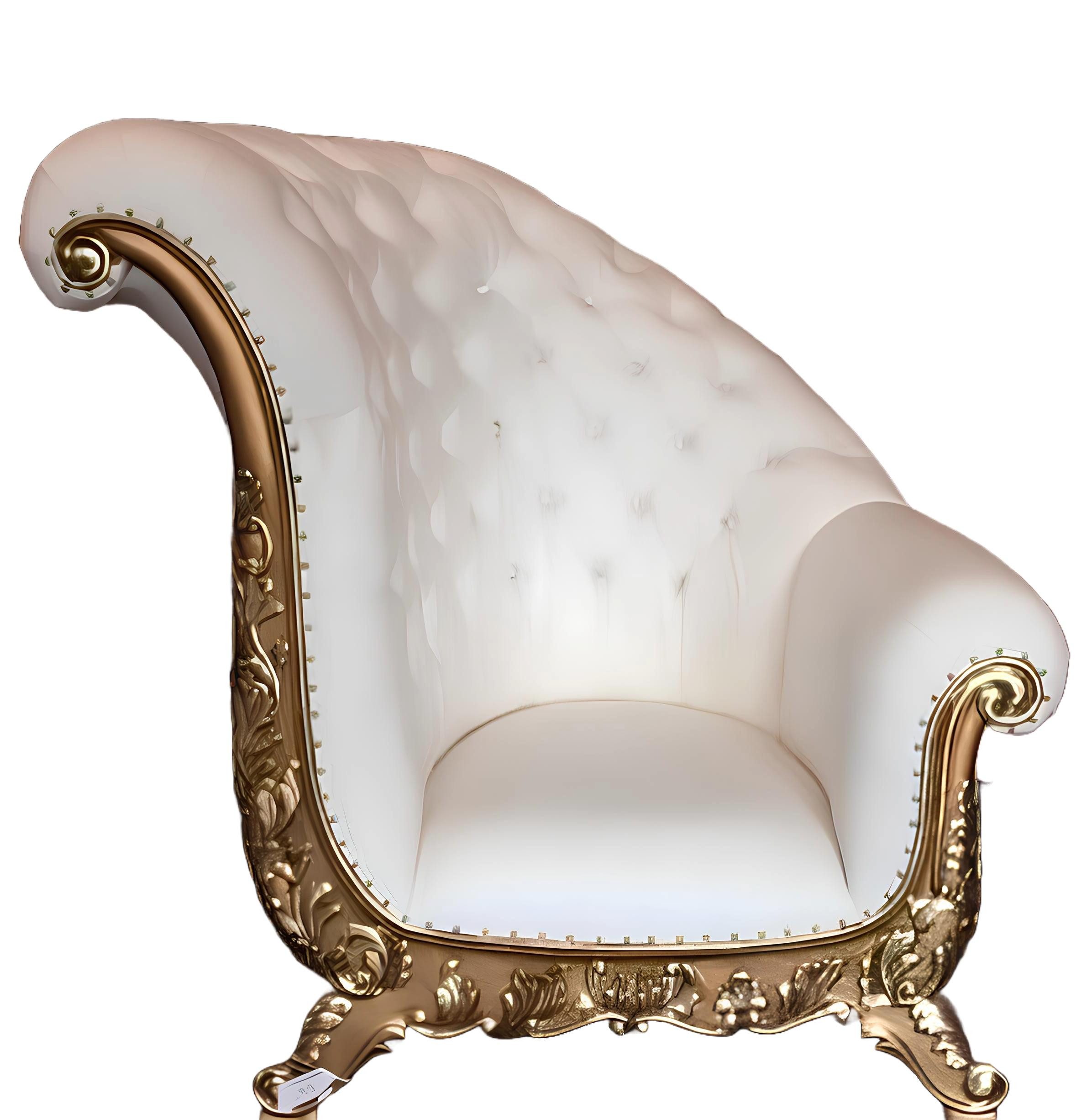 Xlmoebel Sessel Königlicher Samtsessel im antiken Chesterfield-Stil, (Sessel JH-H008), Hergestellt in Europa