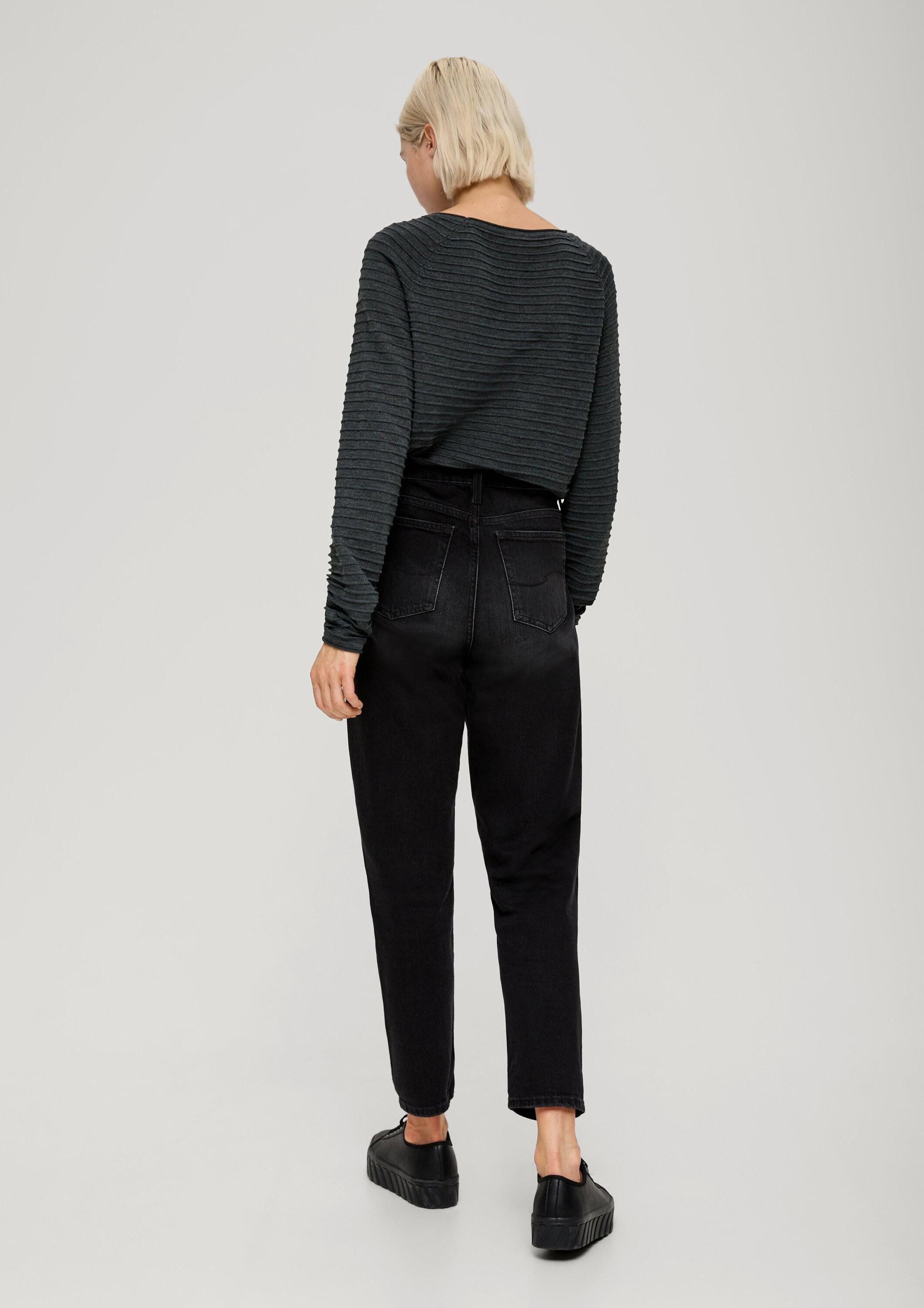 QS Longpullover Strickpullover Pullover aus Viskosemix