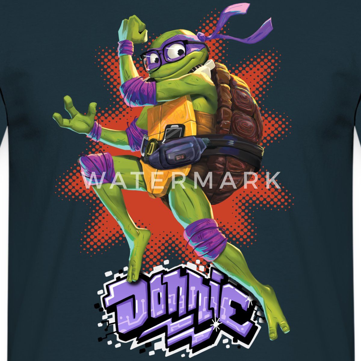 Spreadshirt T-Shirt TMNT Mutant Mayhem Turtle Donnie Männer T-Shirt (1-tlg)
