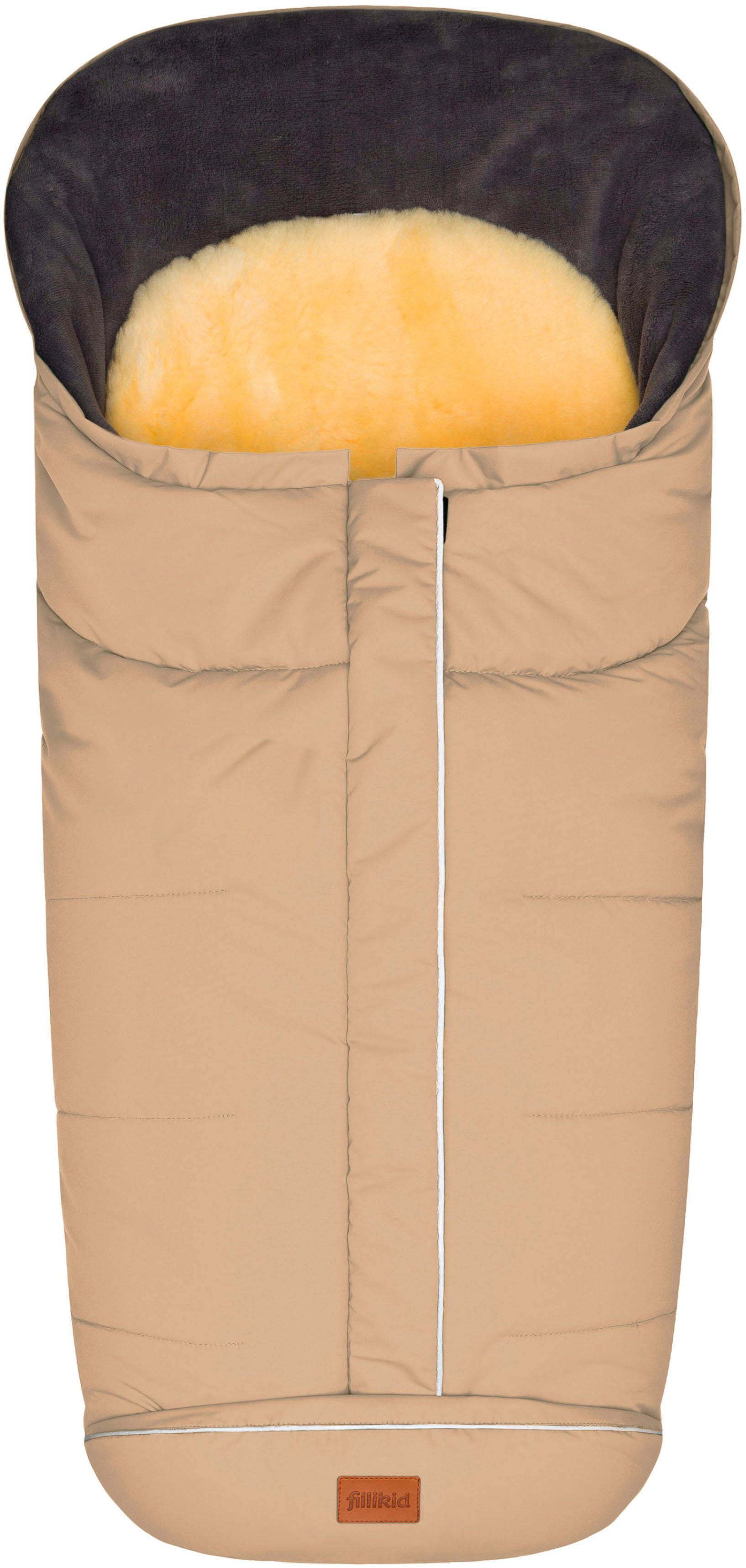 Fillikid Fußsack Nanga Lammfell, Winterfußsack, mit herausnehmbarer Lammfellauflage
