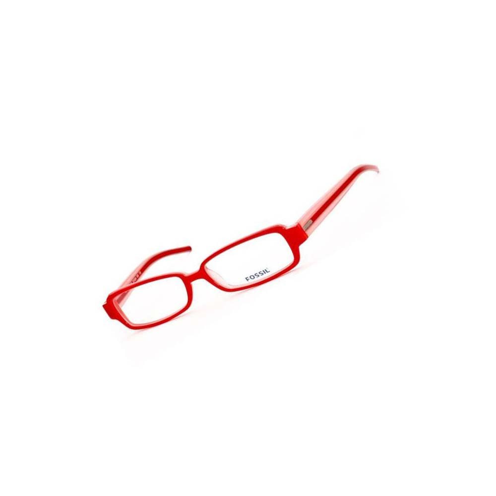 Fossil Brillengestell Korrektionsfassung Brille Kunststoff Rot 52/15/135 - OF2024600, Kunststoff