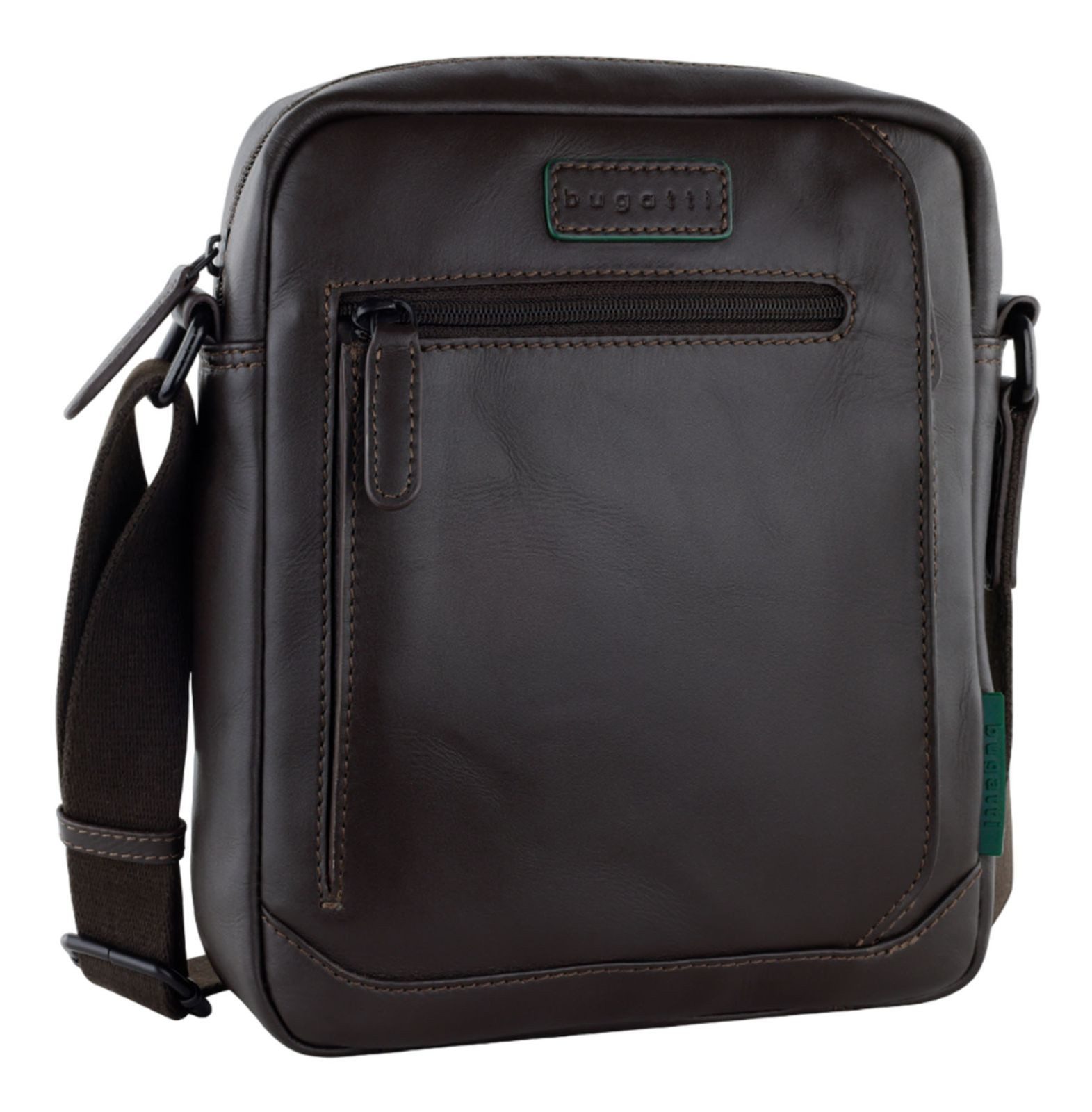 bugatti Schultertasche Shoulderbag, aus echtem Rindsleder