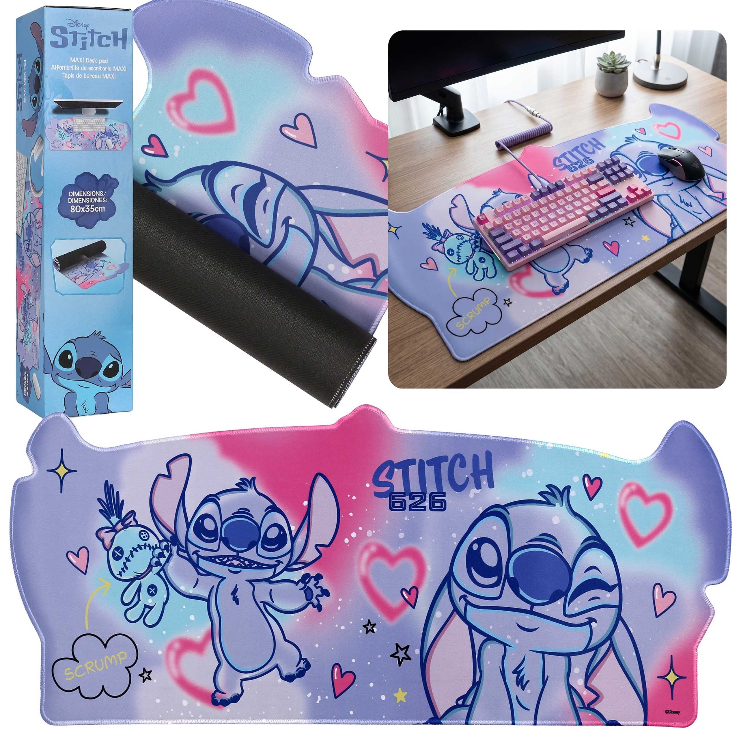 Disney Schreibtischunterlage DISNEY Stitch Schreibtischmatte für Tastatur und Maus, 80 cm