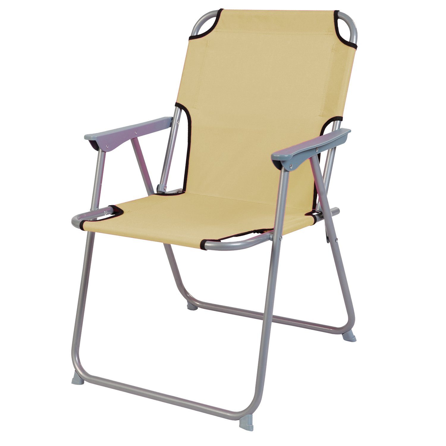 Campingmöbel Essgruppe Mojawo 3-teiliges beige Alu L70xB50xH59cm Set