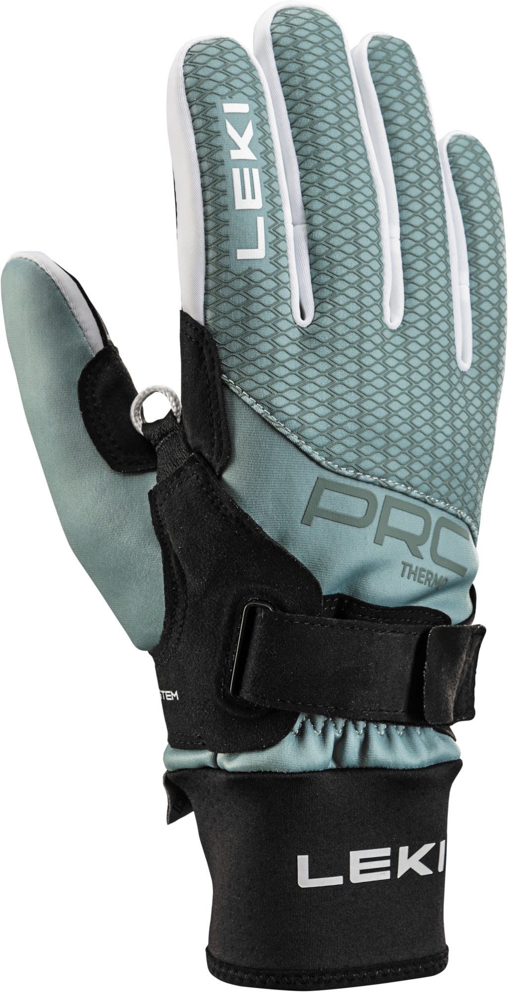 Leki Fleecehandschuhe Leki W Prc Thermoplus Shark Damen Accessoires Black - Ice Green | Handschuhe