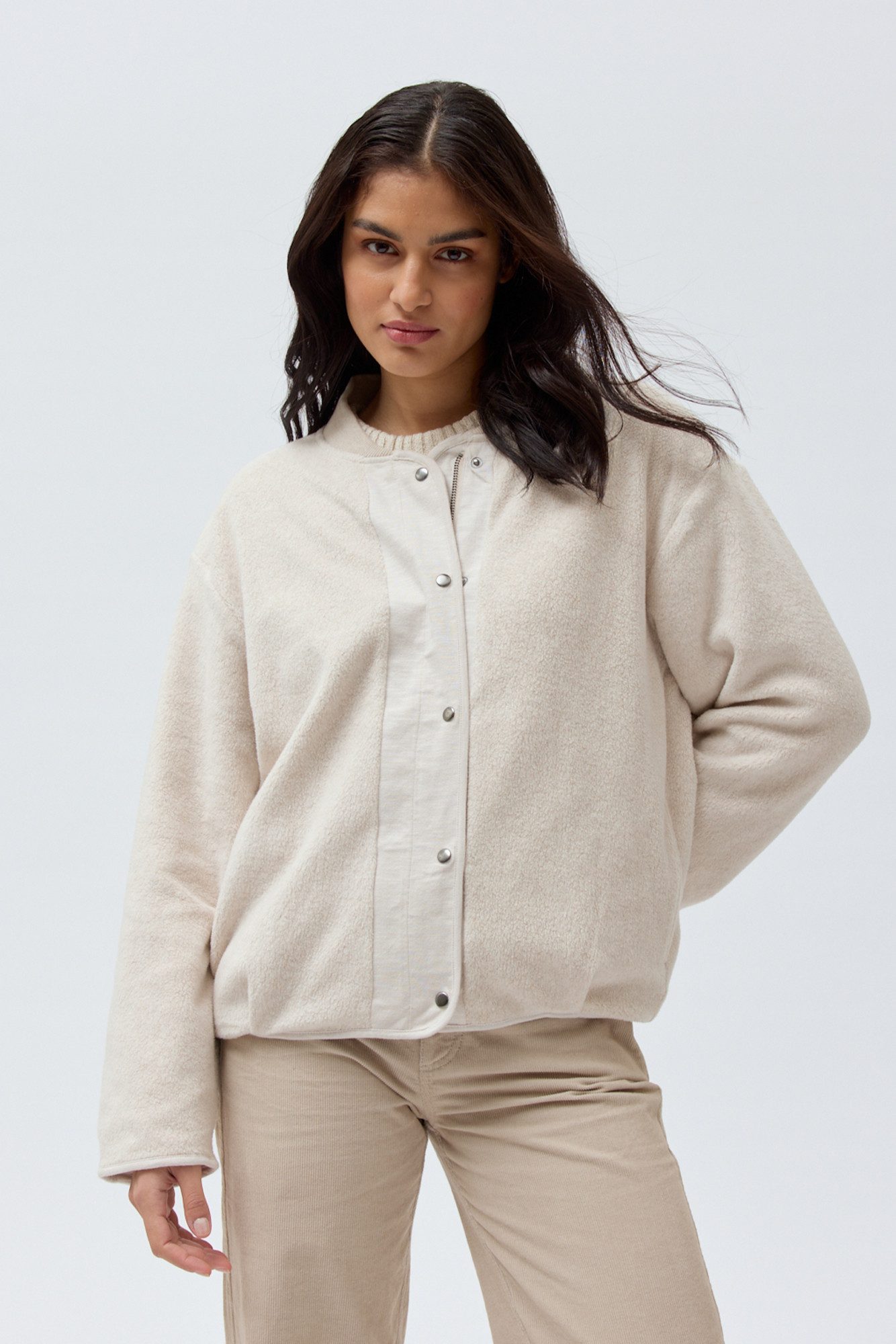 People Wear Organic Fleecejacke aus Bio-Baumwolle günstig online kaufen