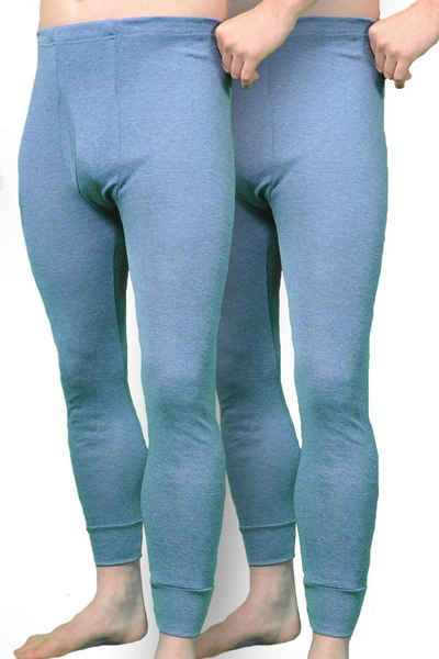 Toker Collection® Lange Unterhose »Herren Unterhose lang feinripp, 2 Stück ein Preis« (Packung, 2er-Pack) Allergiker Geeignet