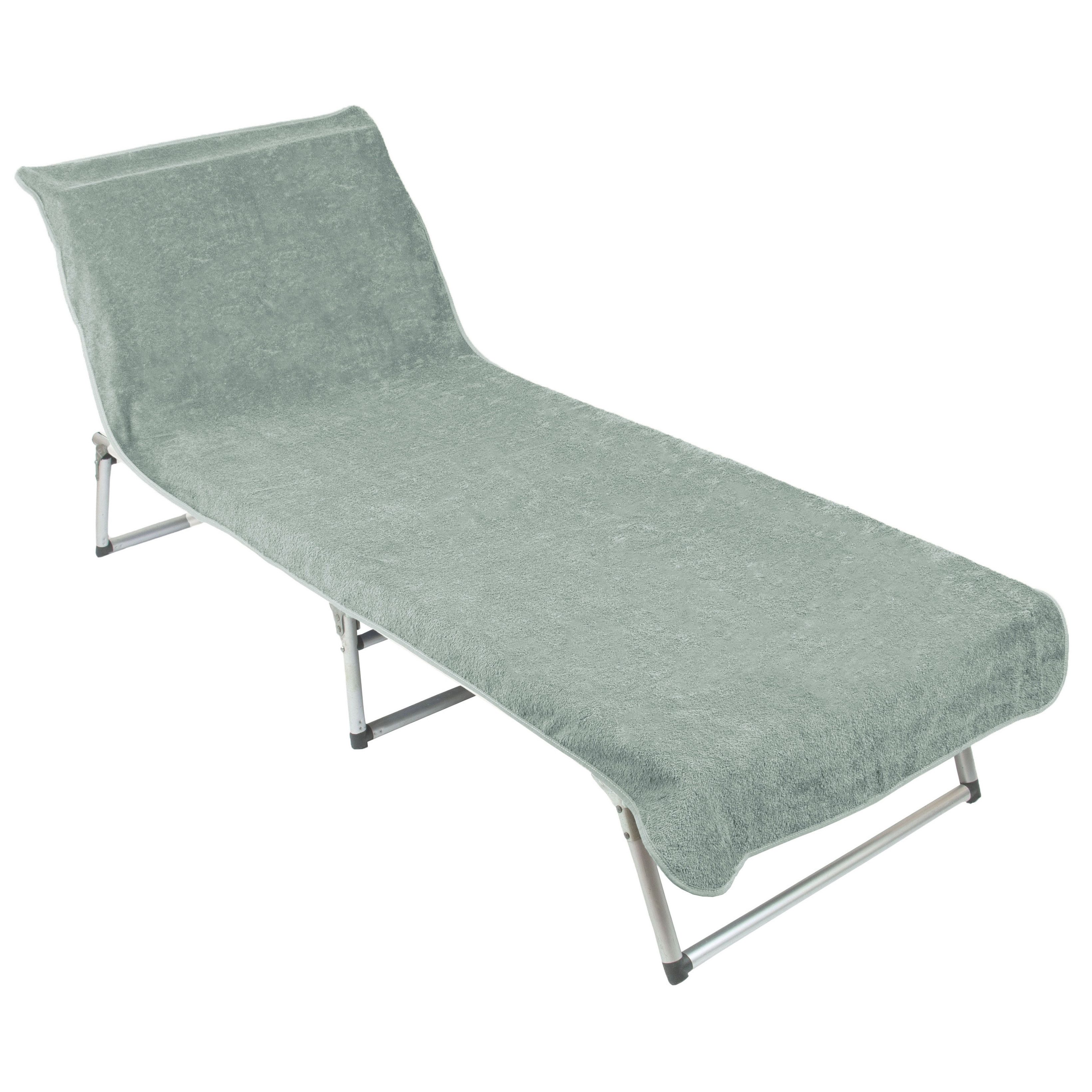 ZOLLNER Strandtuch, Mikrofaser (1-St), 75 x 215 cm, 100% Baumwolle, Liegenbezug für Sonnenliege