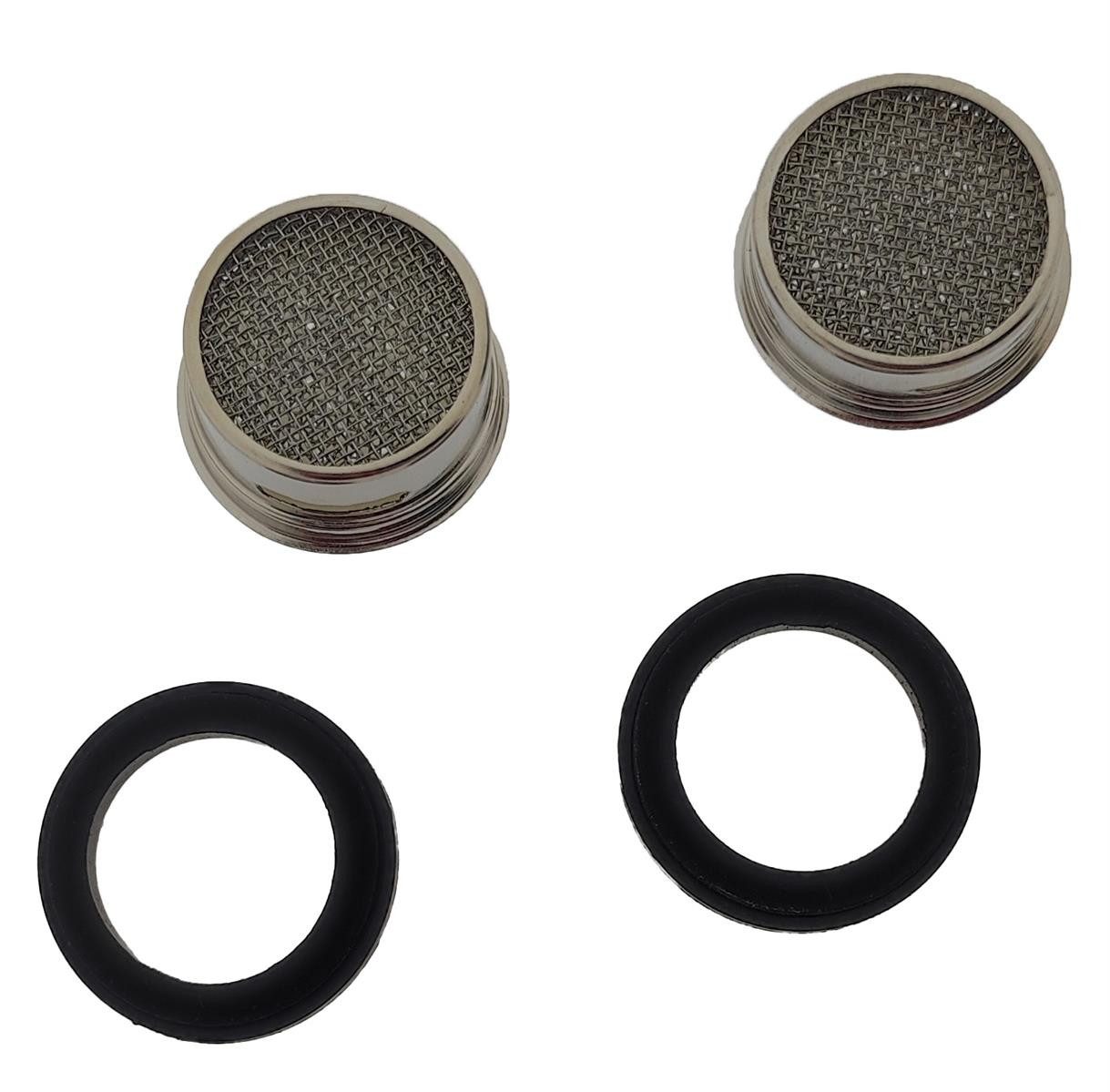 Wasserhahnfilter Wasserhahnfilter Set, 2 Stück, Schwarz, Zubehör für Passend für alle üblichen Wasserhähne., Wasserhahnfilter Wasserfilter Filtereinsatz Küchenfilter Hahnfilter Tr