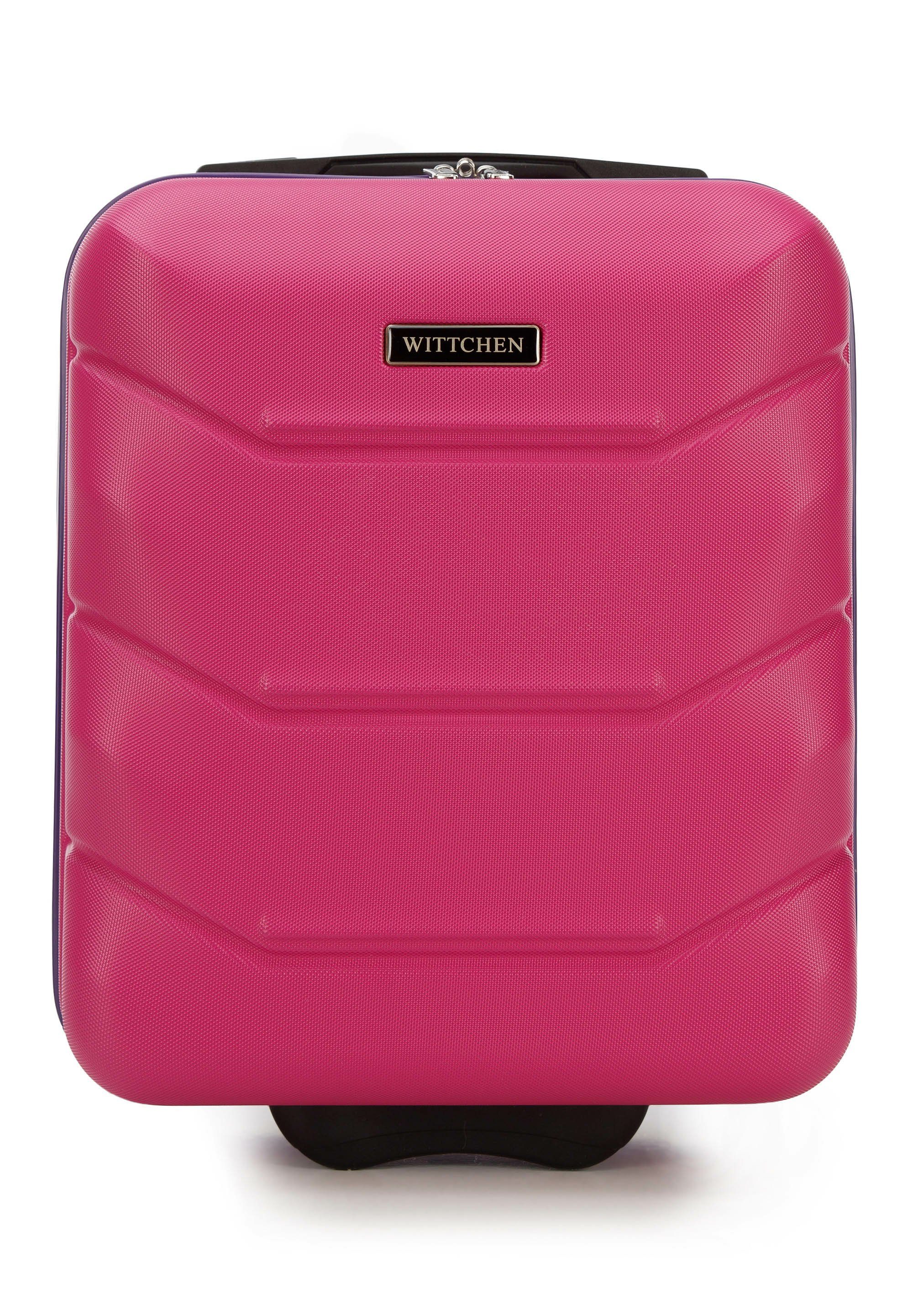 Wittchen Handgepäckkoffer Travel Kollektion, 2 Rollen, Handgepäckkoffer pink