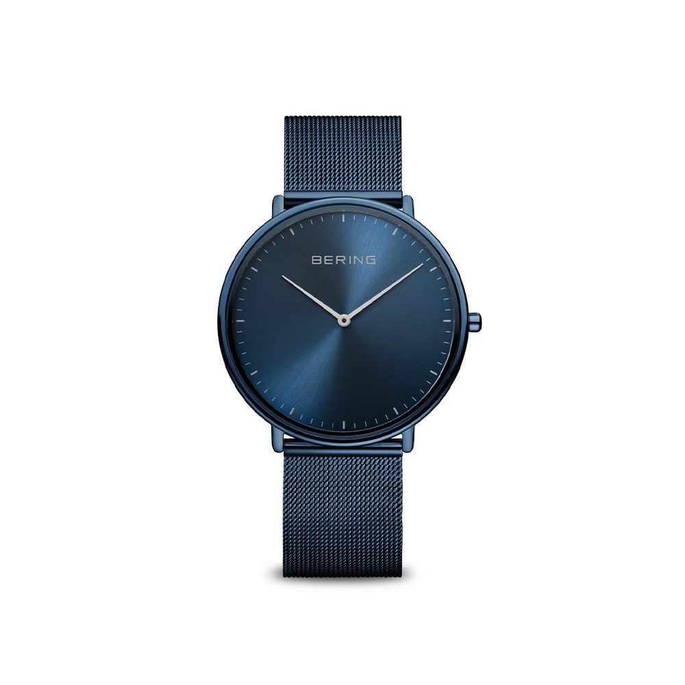 Bering Quarzuhr Bering Ultra Slim blau glänzend 15739-397 15739-397, Bering Ultra Slim blau glänzend 15739-397