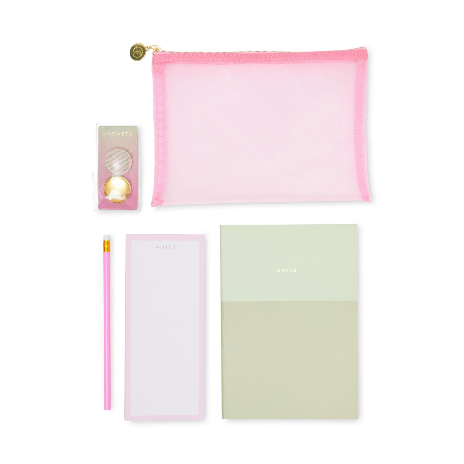 Briefpapier Schreibwarenset 6-teilig, Pink Matcha