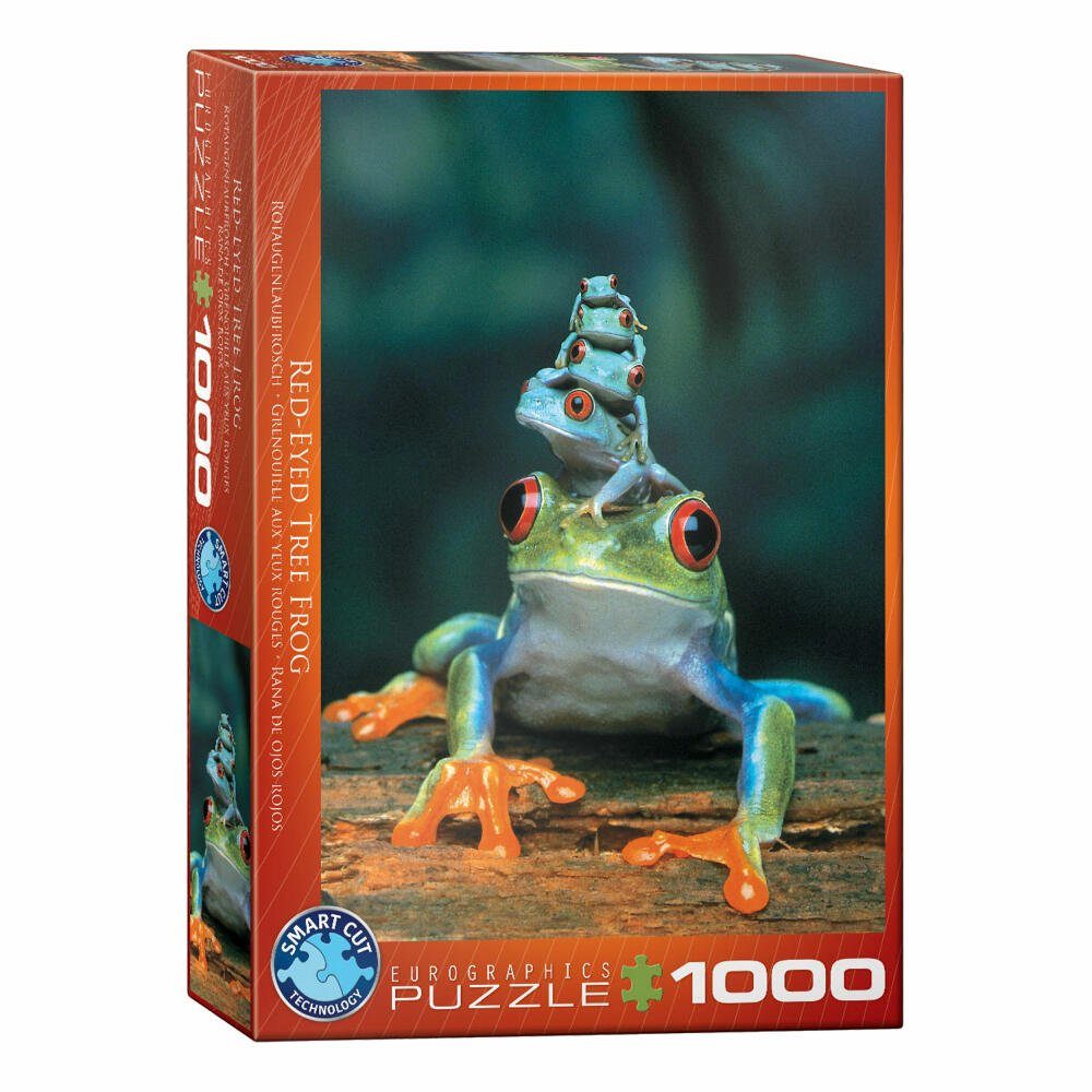 1000 Rotaugenlaubfrosch, Puzzleteile EUROGRAPHICS Puzzle