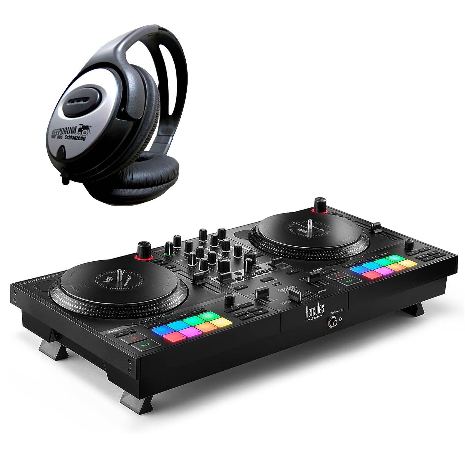 DJ Controller Hercules DJ Control Inpulse T-7 DJ-Controller mit Kopfhörer