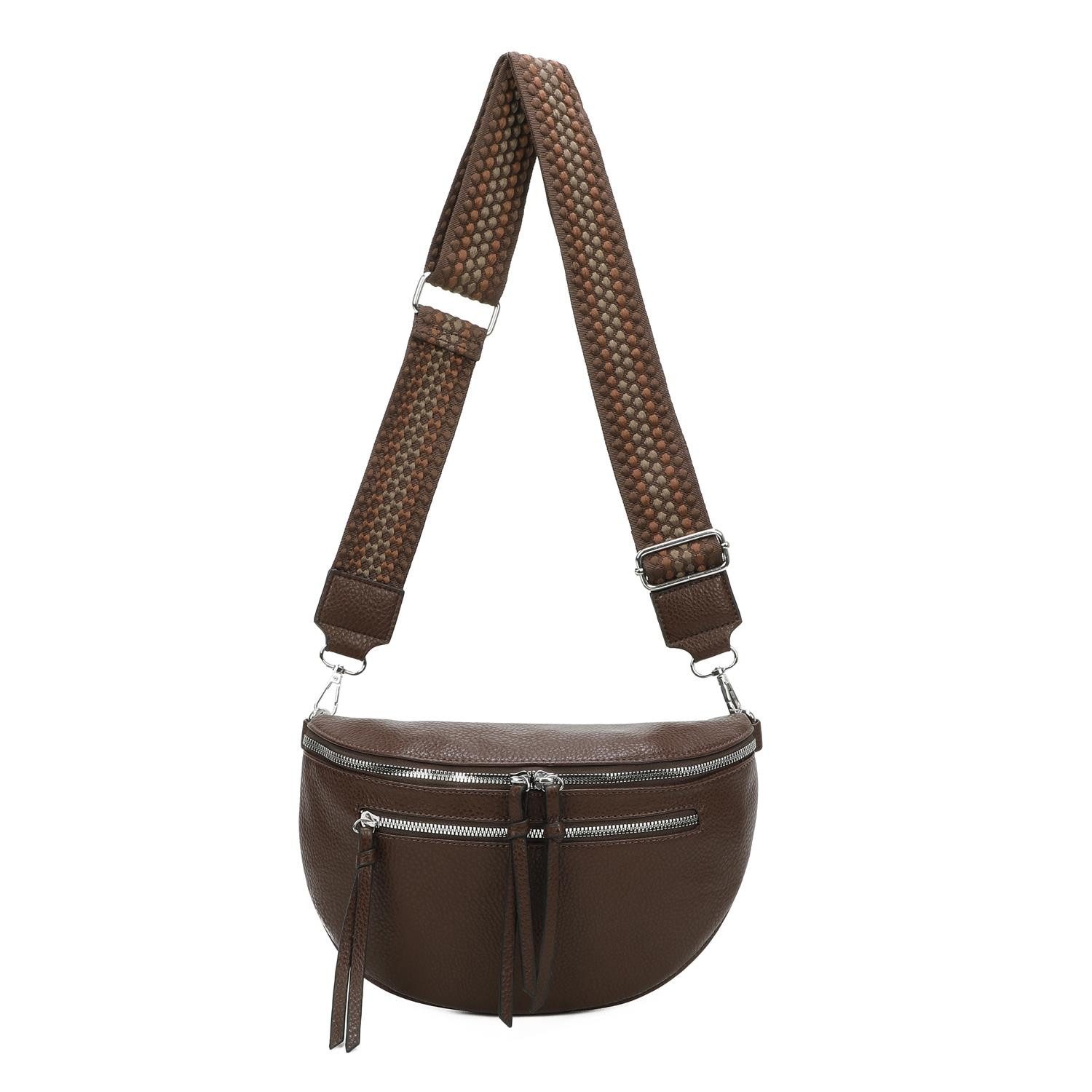 ITALYSHOP24 Bauchtasche Damen Brusttasche Crossover Umhängetasche CrossBody günstig online kaufen