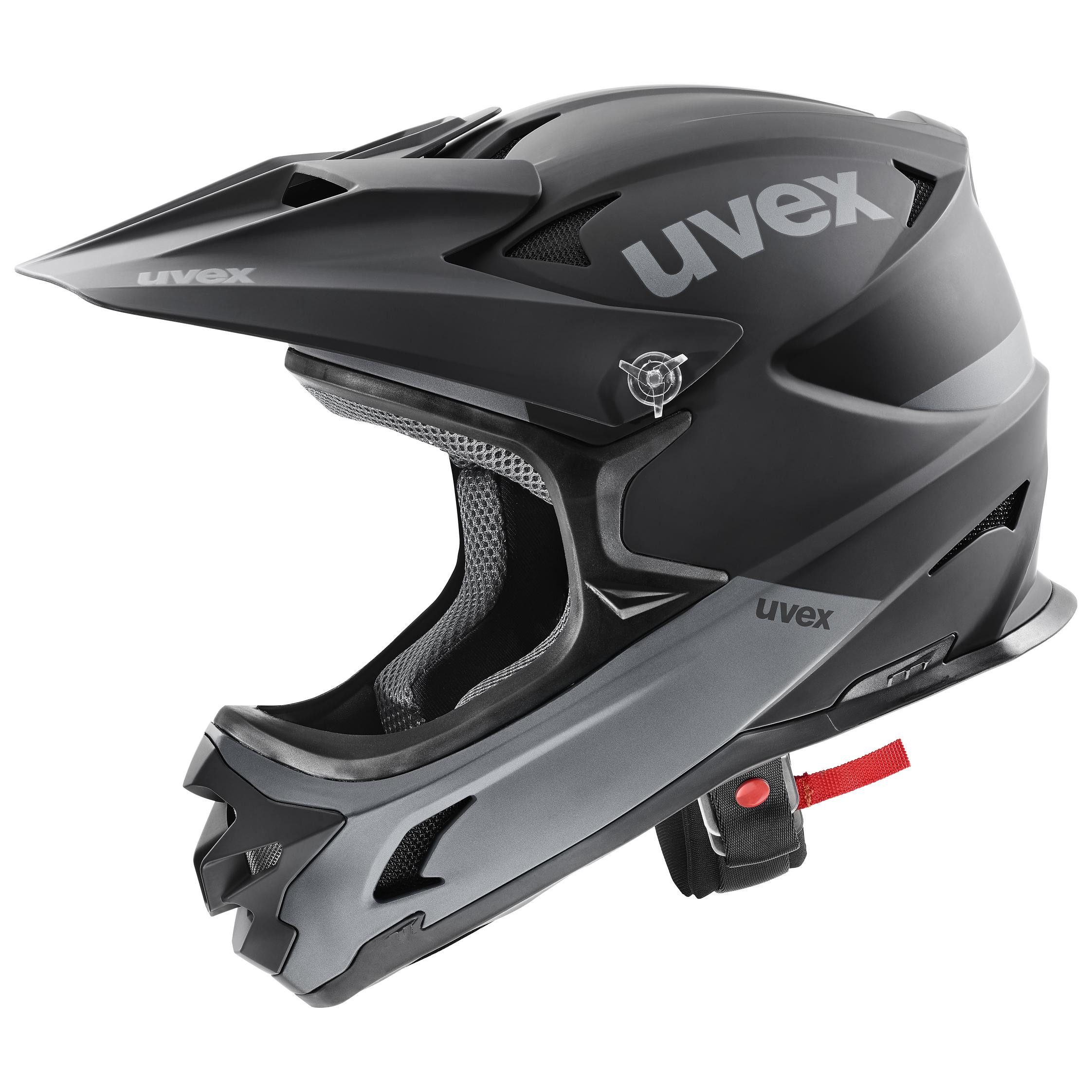 Uvex Motorradhelm Uvex Fahrrad Cross Helm hlmt 10 schwarz-grau matt