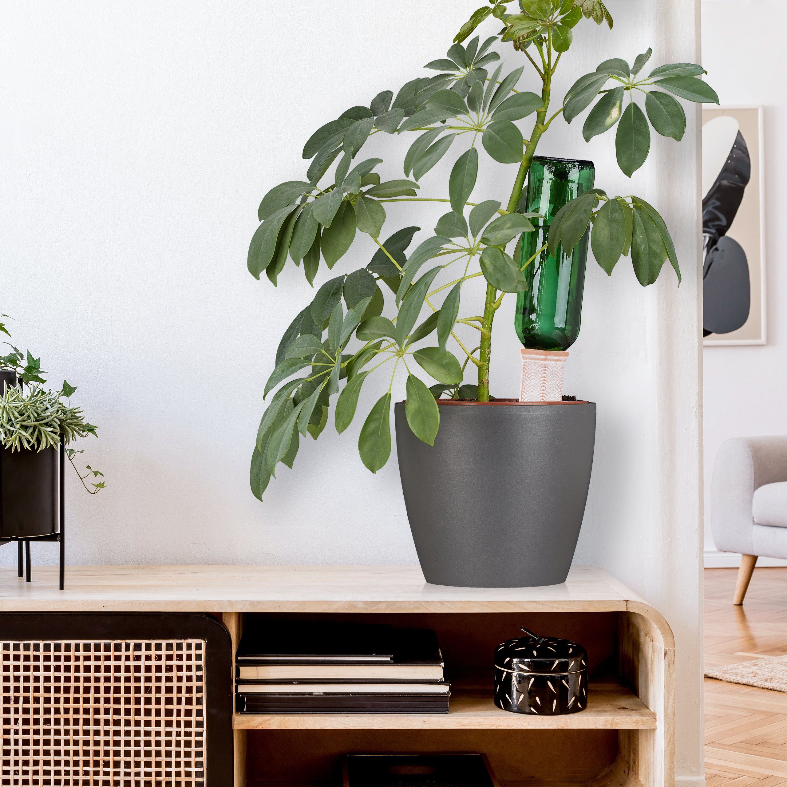 relaxdays irrigation system clay cones for irrigation, set of 4