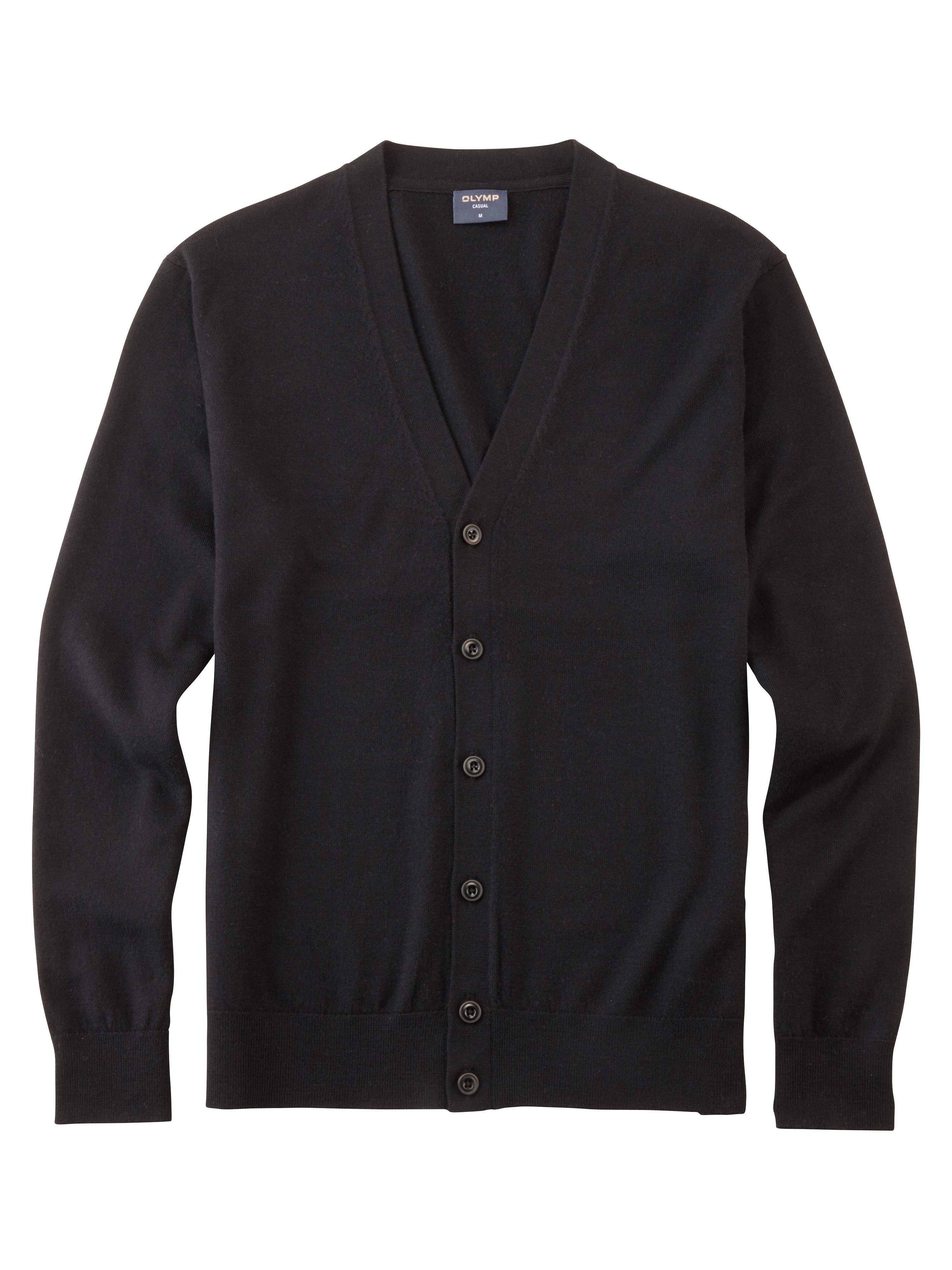 OLYMP Cardigan Casual Strick aus weicher Merinowolle