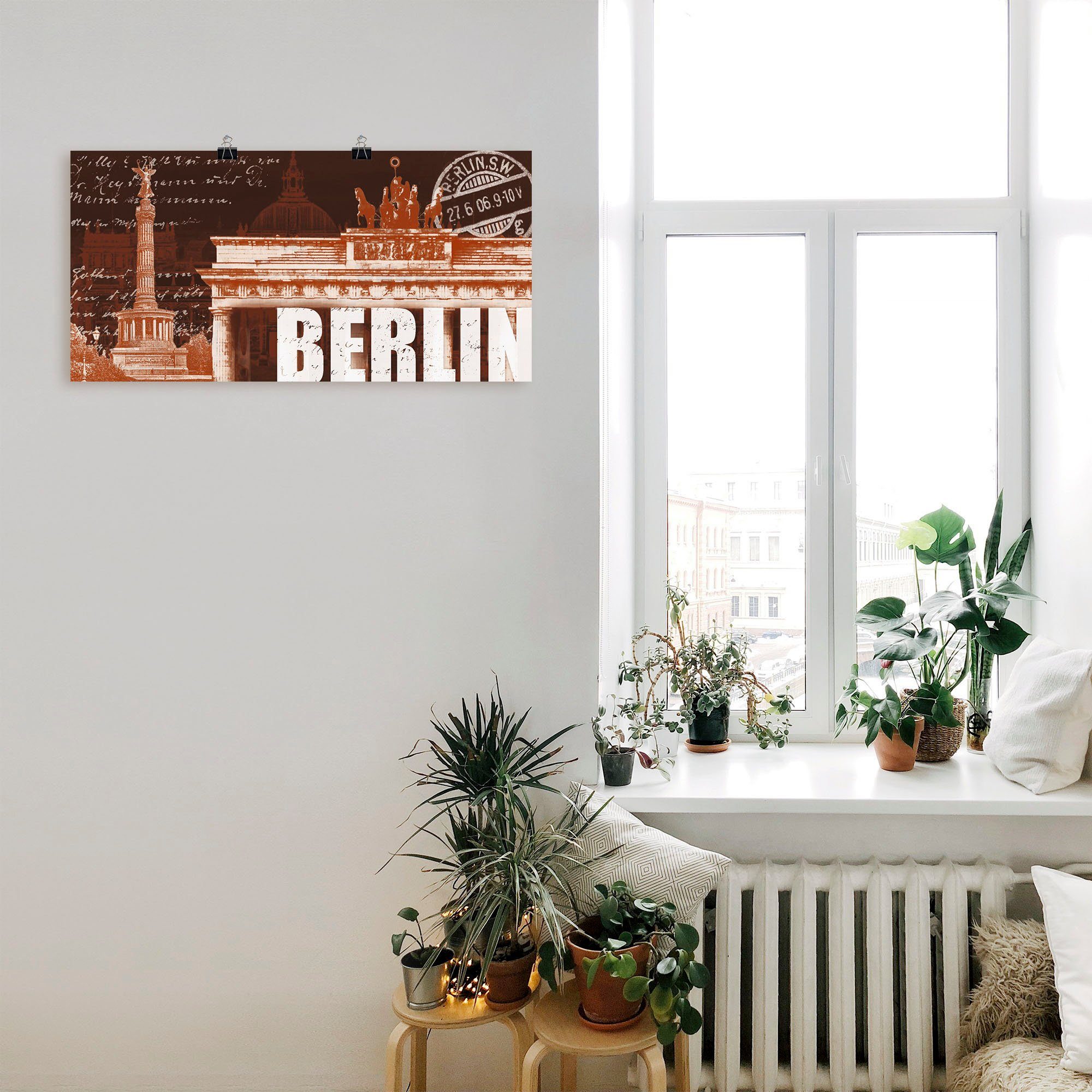 Artland Wandbild »Berlin Collage«, Berlin (1 Stück), in vielen Größen & Produktarten - Alubild / Outdoorbild für den Außenbereich, Leinwandbild, Poster, Wandaufkleber / Wandtattoo auch für Badezimmer geeignet-kaufen