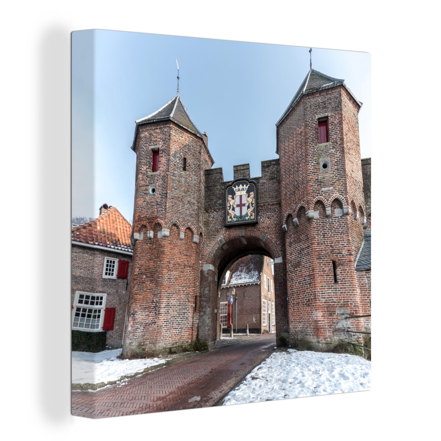 OneMillionCanvasses® Leinwandbild Poort - Amersfoort - Niederlande, (1 St), Leinwand Bilder für Wohnzimmer Schlafzimmer