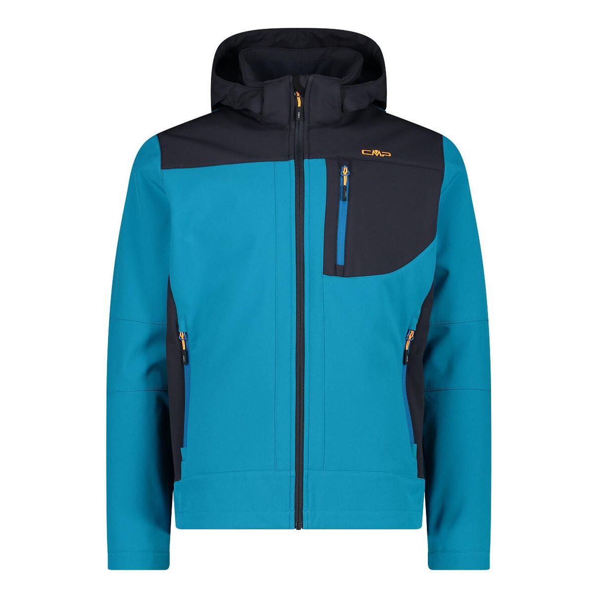 CMP Softshelljacke MAN Jacket DET. Hood Vielseitige Softshelljacke für Outdoor-Aktivitäten mit wasserdichter