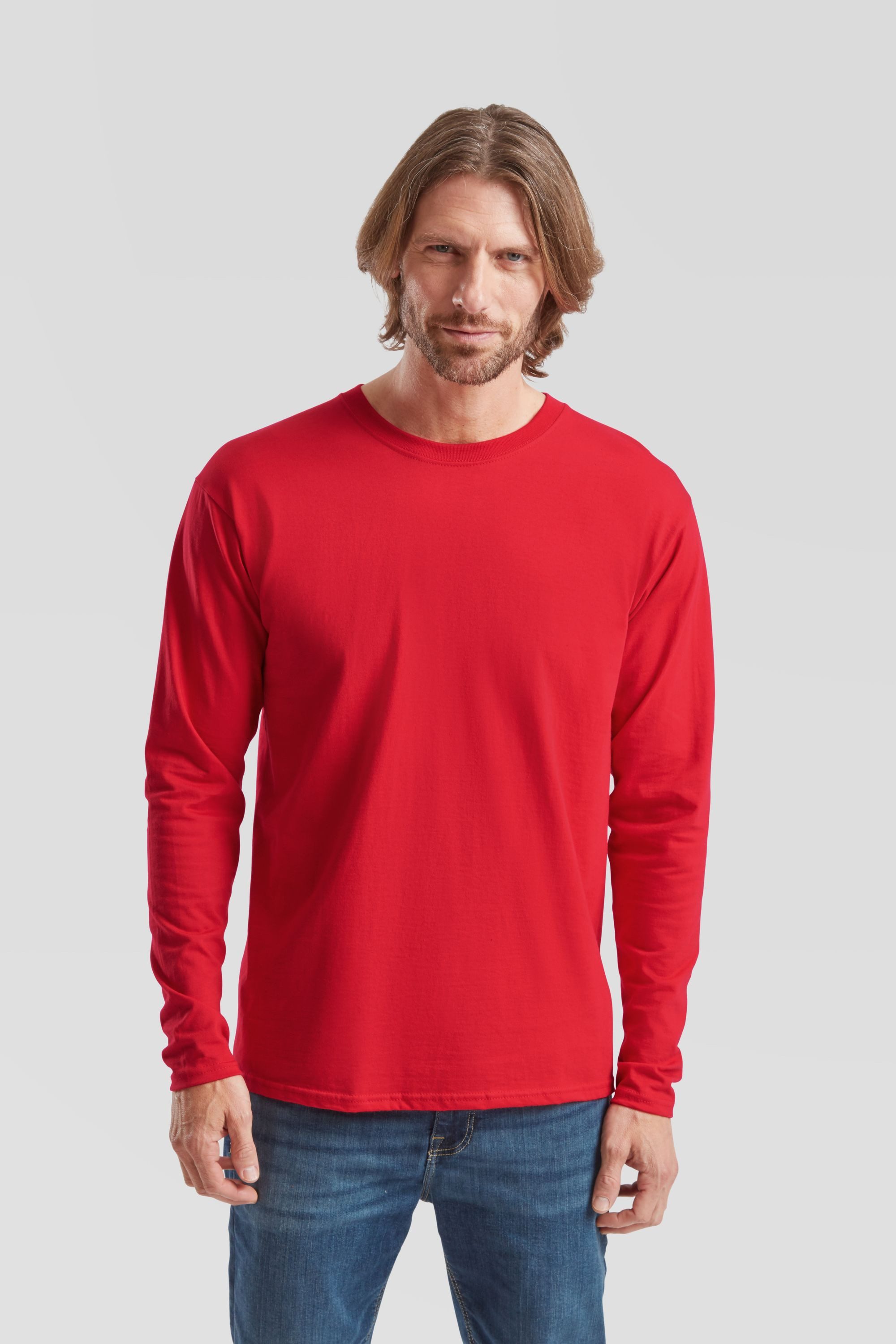 Fruit of the Loom Rundhalsshirt Iconic 195 Ringspun Premium Long Sleeve T – Bild 3 von 5