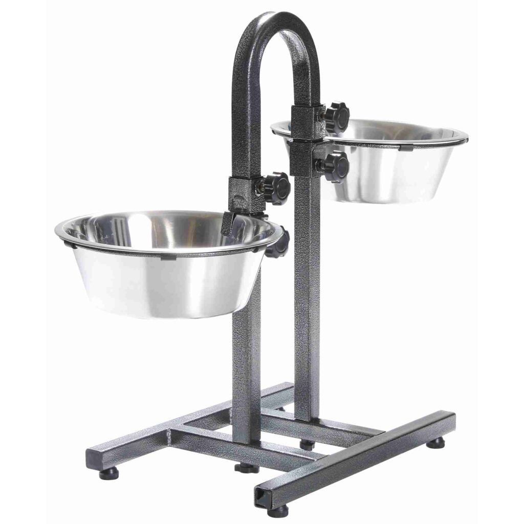 TRIXIE Napf Hundebar, Metall/Edelstahl - diverse - 2 × 2,8 l/ø 24 cm