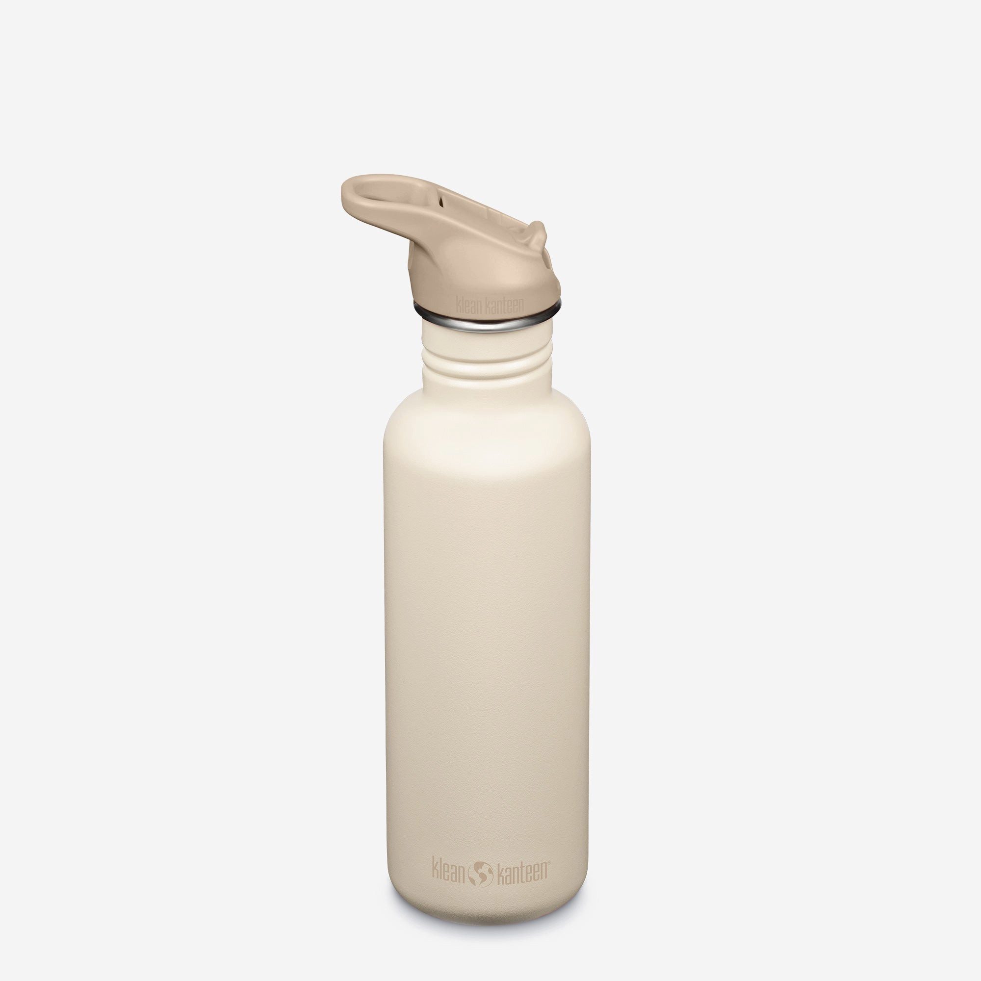 Klean Kanteen Trinkflasche Klean Kanteen Classic 800 ml – White Cap Gray Flip Cap