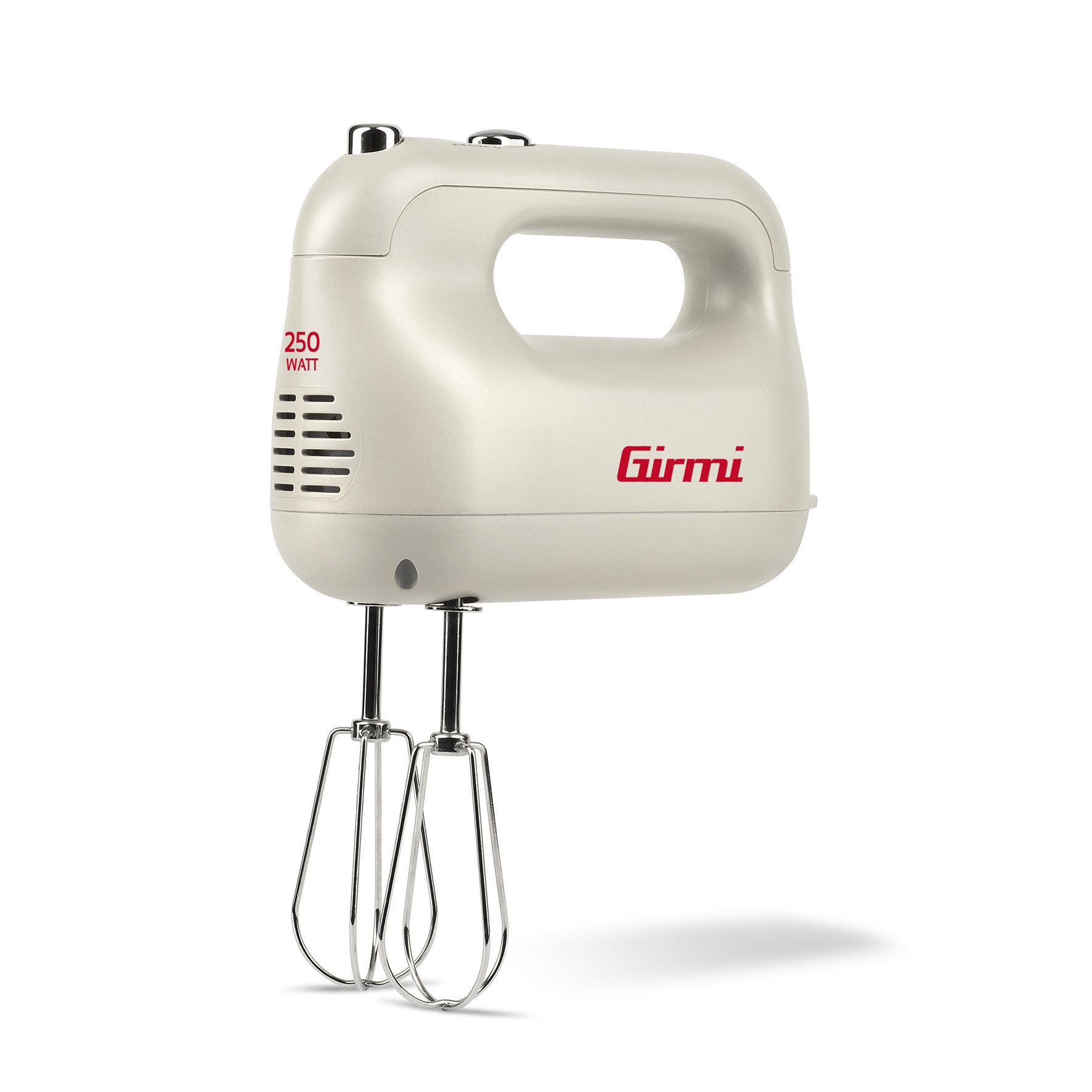 Girmi Handmixer SB43 Handrührgerät, 250 W, 250 W, 5 Stufen, Edelstahl-Rührbesen & Knethaken, Auswurftaste