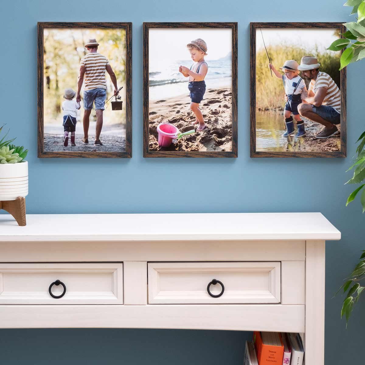 PHOTOLINI Bilderrahmen 3er Set, stabiles MDF-Holz, günstig online kaufen