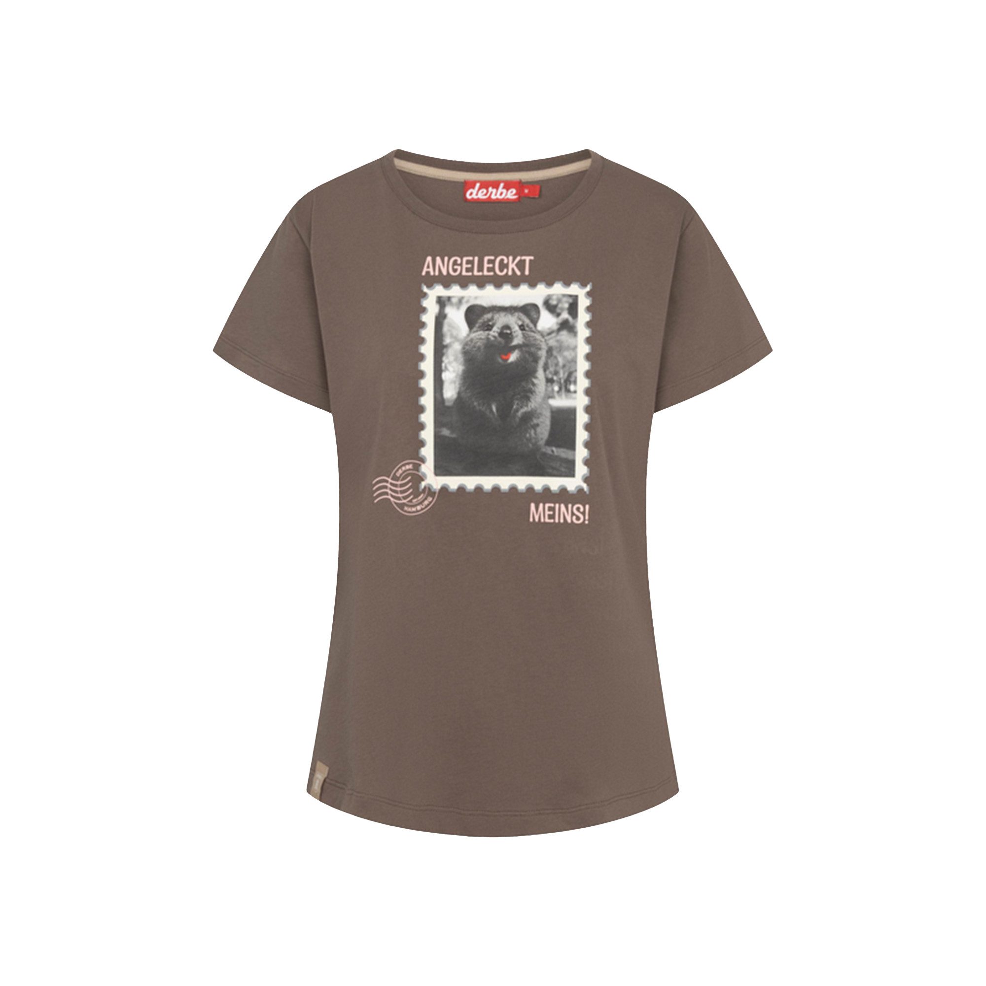Derbe Print-Shirt Angeleckt