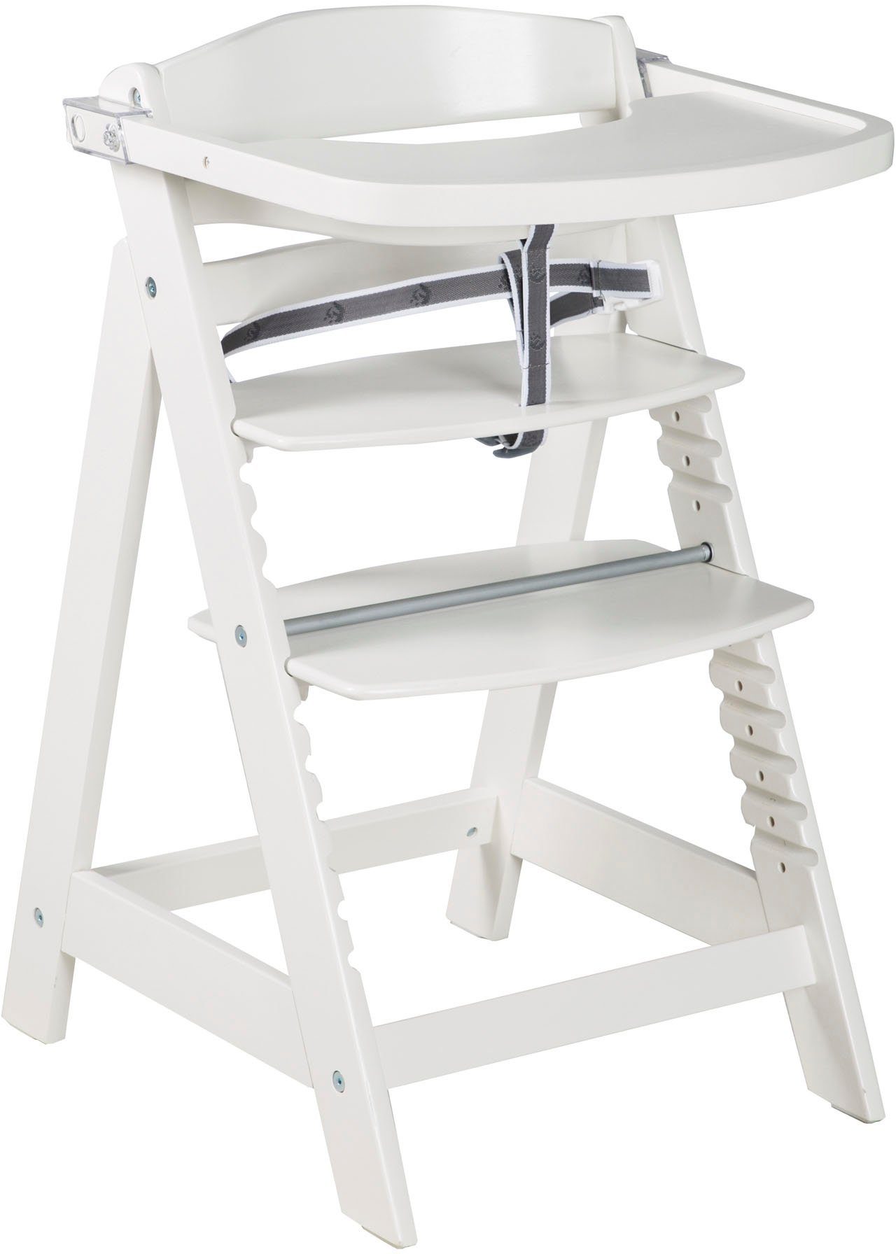 roba® Hochstuhl Treppenhochstuhl Sit Up Click & Fun, weiß, aus Holz günstig online kaufen