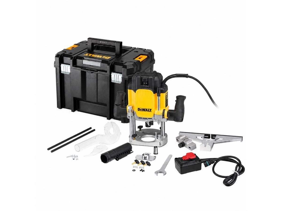 DeWalt Oberfräse 2.300 Watt, (Set), 2300 W Motorleistung, Fräserdurchmesser 50 mm