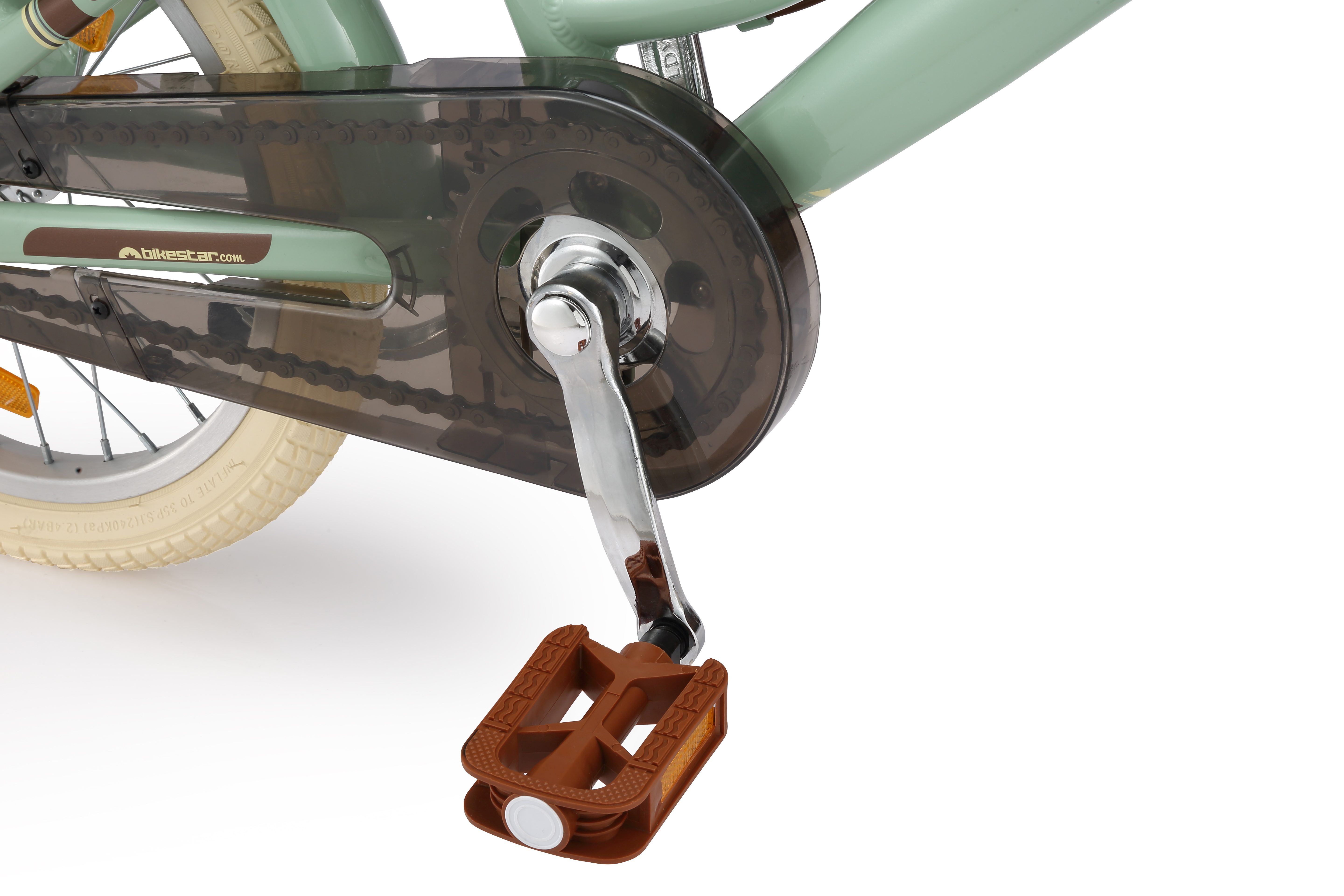 Bikestar Kinderfahrrad Cityrad 16 Zoll Aluminium ab 4 Jahre, 1 Gang, Korb, Gepäckträger, leichtes Treten, ergonomischer Rahmen