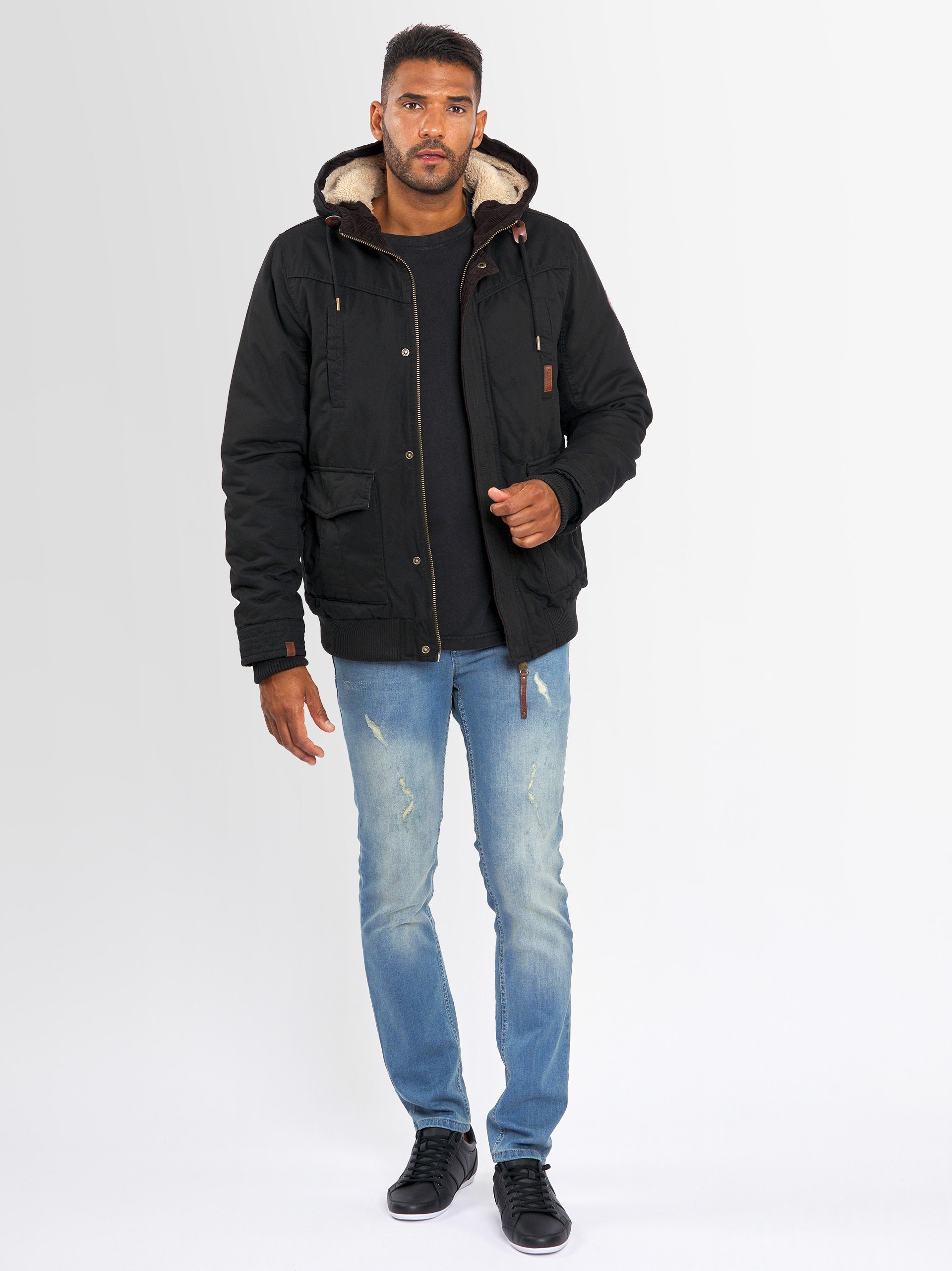 Alessandro Salvarini Winterjacke ASRigio mit warmem Teddyfell