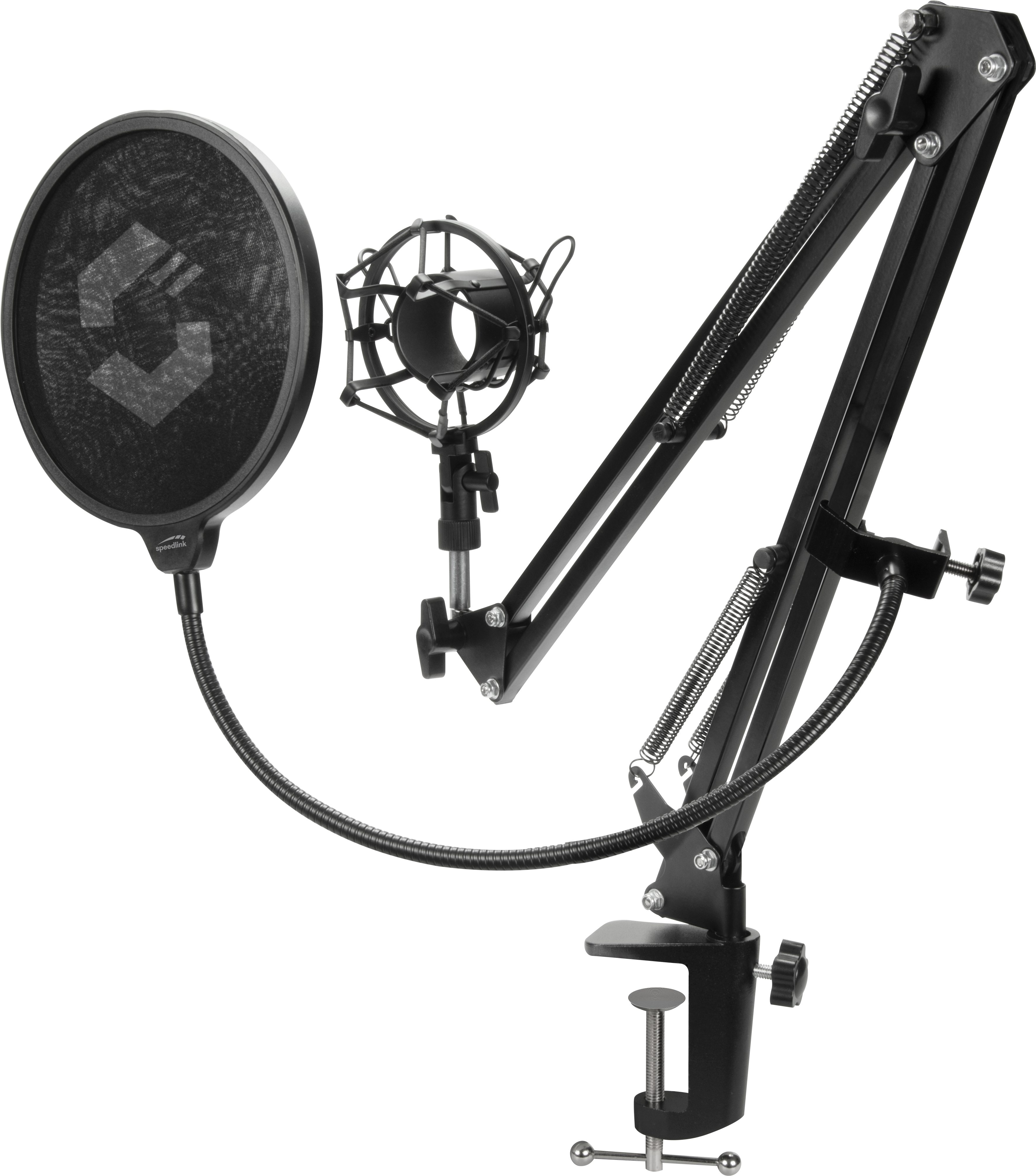 Speedlink Mikrofon VOLITY Streaming Zubehör Set, Mikrofonarm, Halterung & Pop-Filter