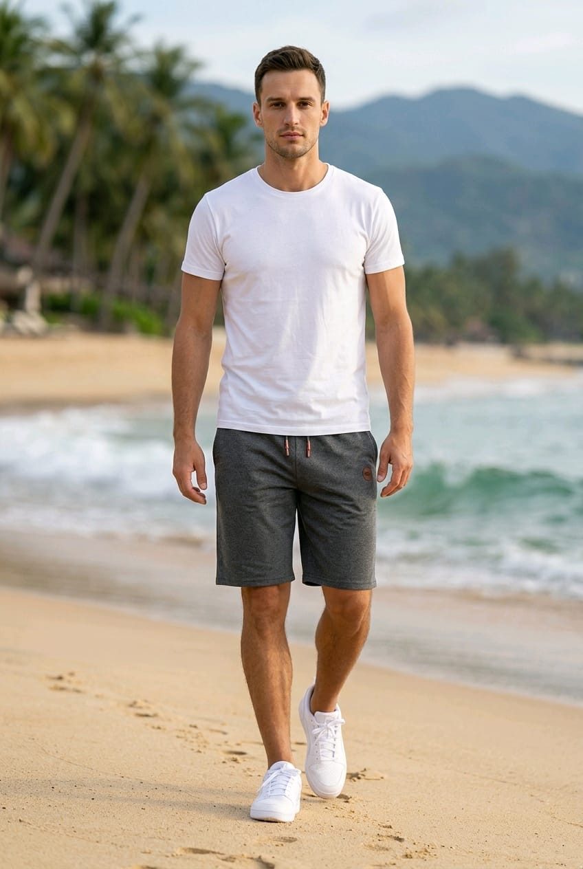 Reslad Sweatshorts Reslad Kurze Hosen Herren Sporthose RS-5096 (1-tlg., Jogginghose kurz Sporthose kurze Hose) Jogginghose kurz Laufhose Sweathose Trainingshose