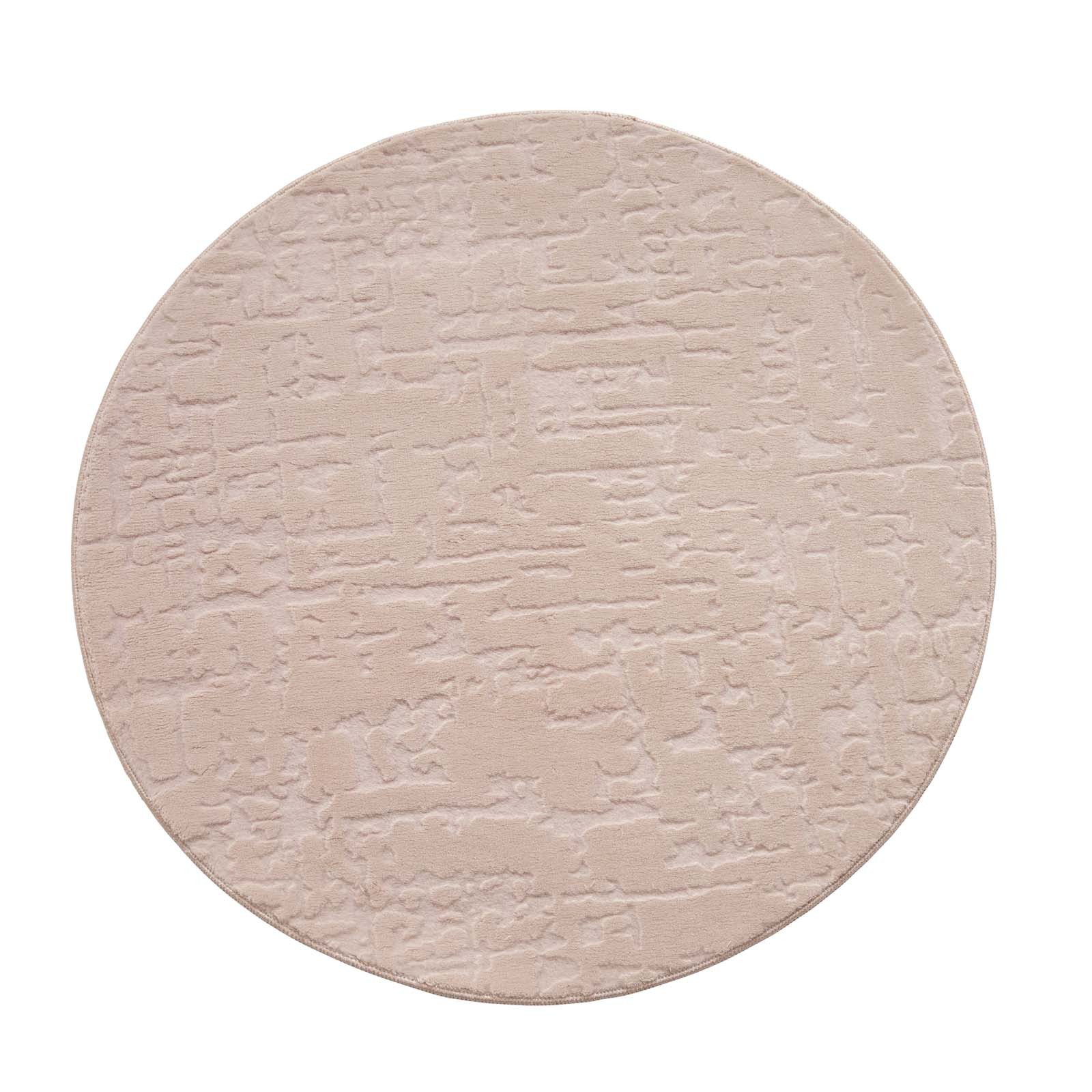 TaraCarpet Teppich TaraCarpet Homestyle 399 Vintage, rechteckig, Höhe: 10 mm, Vintage hoch-tief weich waschbar beige 50x80 – Bild 4 von 5