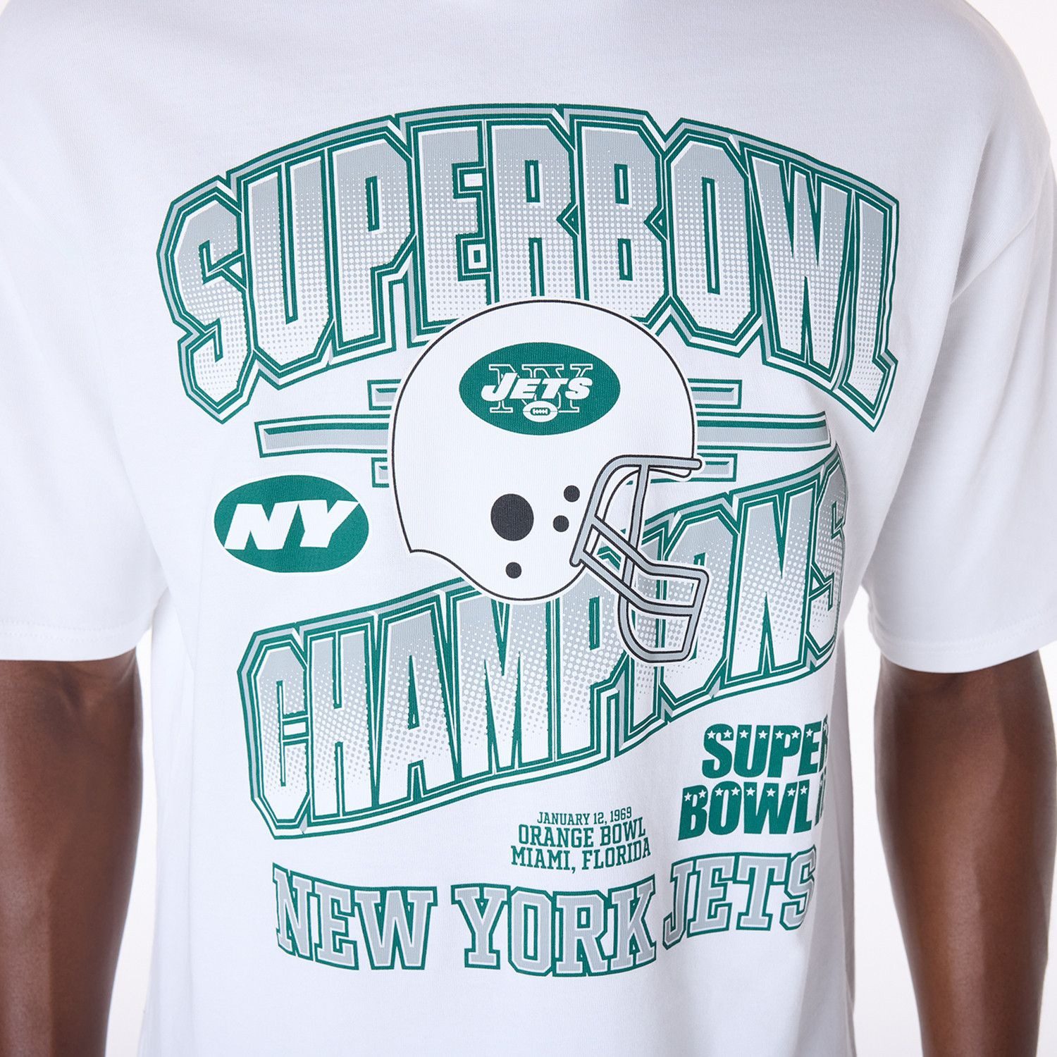 New Era Print-Shirt NFL HELMET New York Jets
