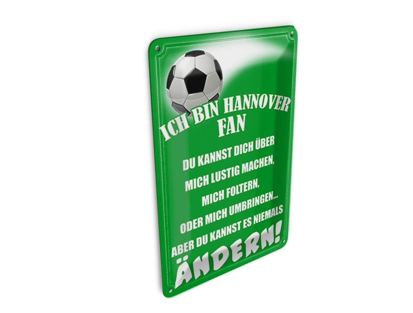 Femer GmbH Postkarte Spruch 10x14 cm ich bin Hannover Fan Fußball, unfrankiert